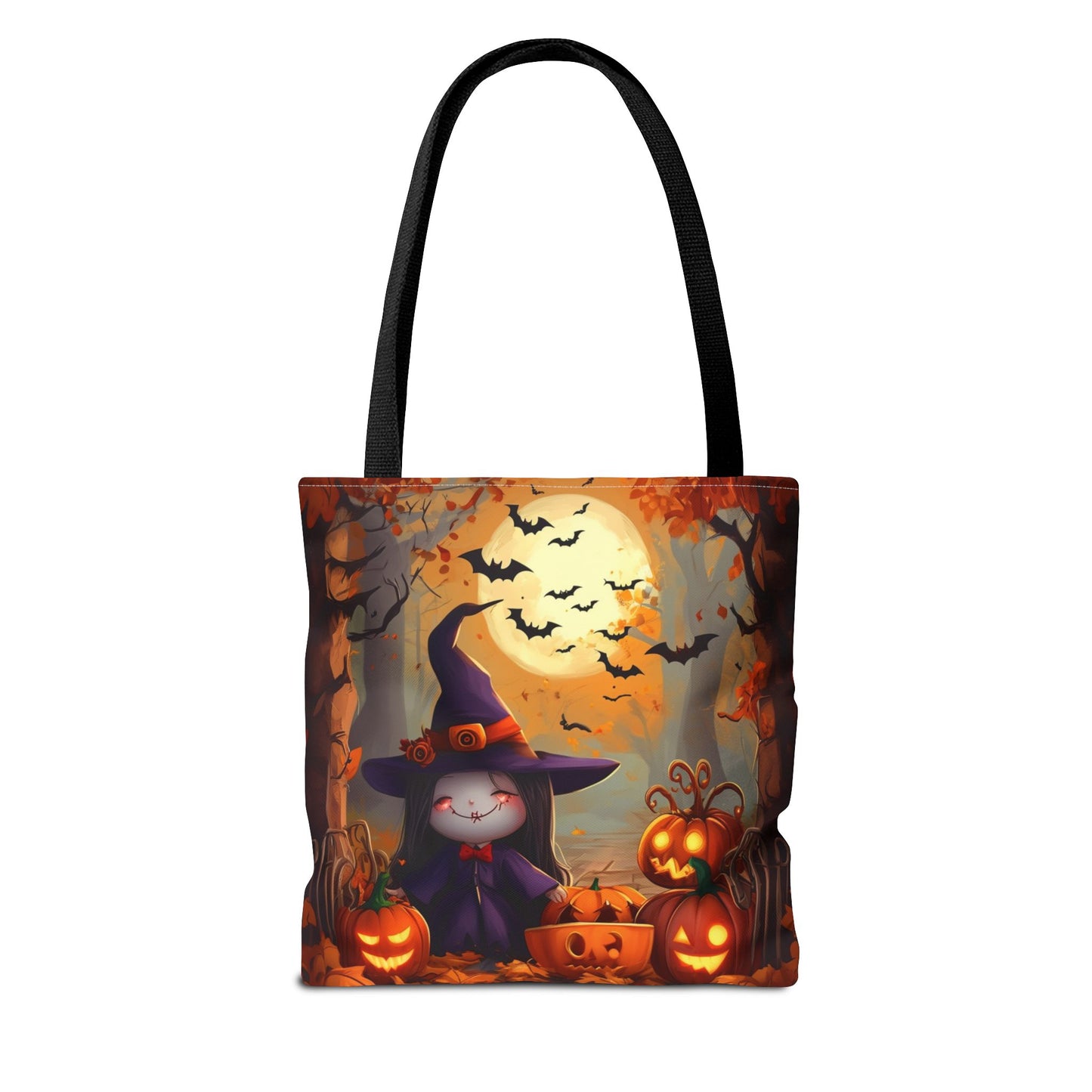 Spooky Cute Witch Tote Bag (AOP)