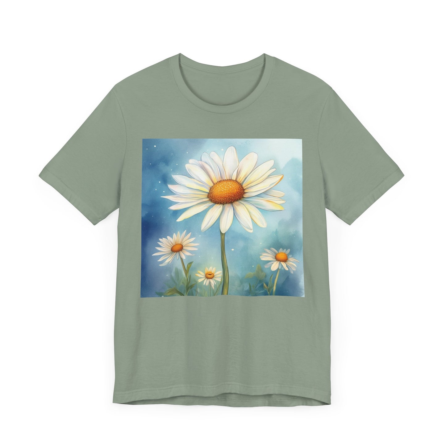 Delightful Daisy Unisex Jersey Tee - Nature-Inspired Floral Design
