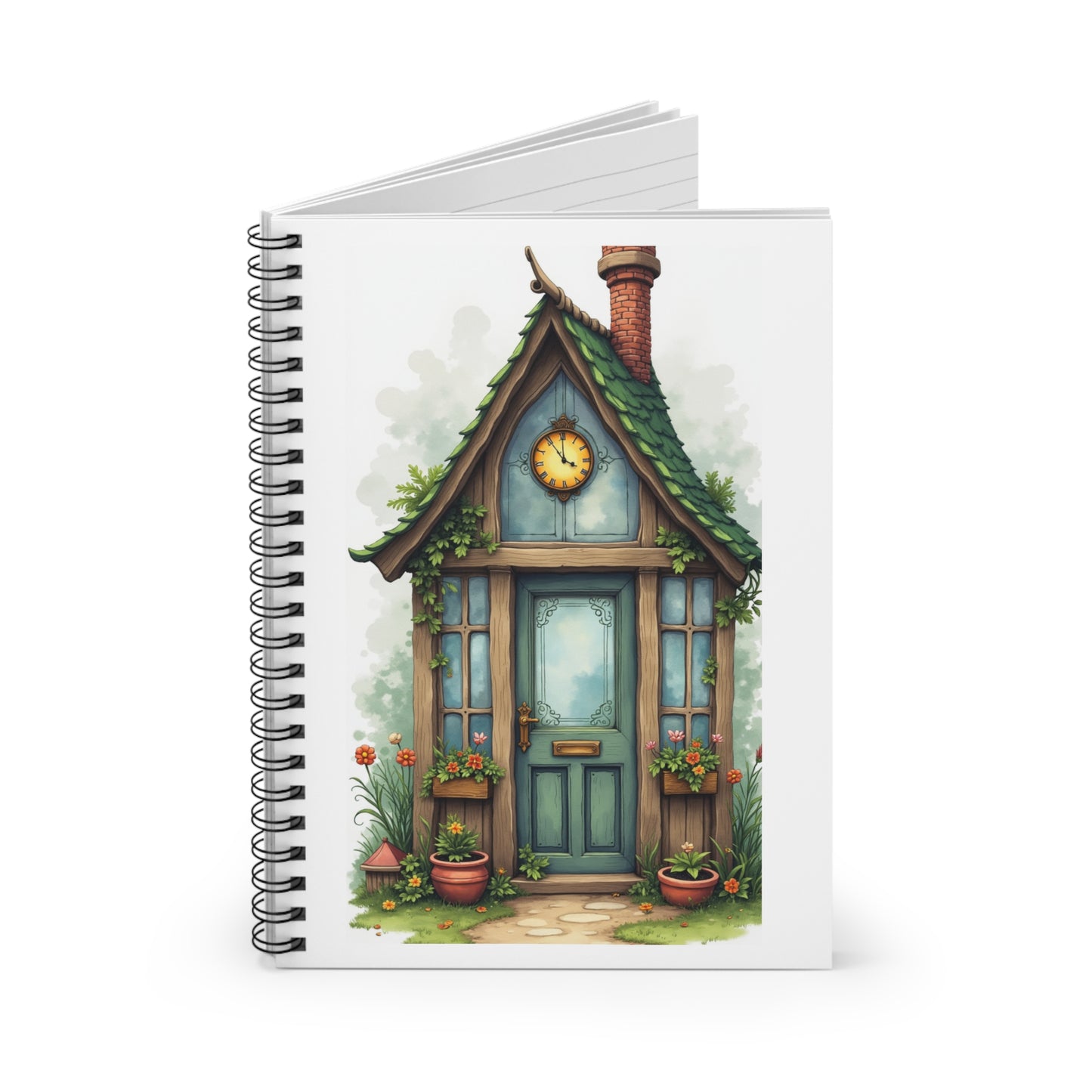 Charming Cottage Greenhouse Spiral Notebook - Ruled Line for Creative Minds