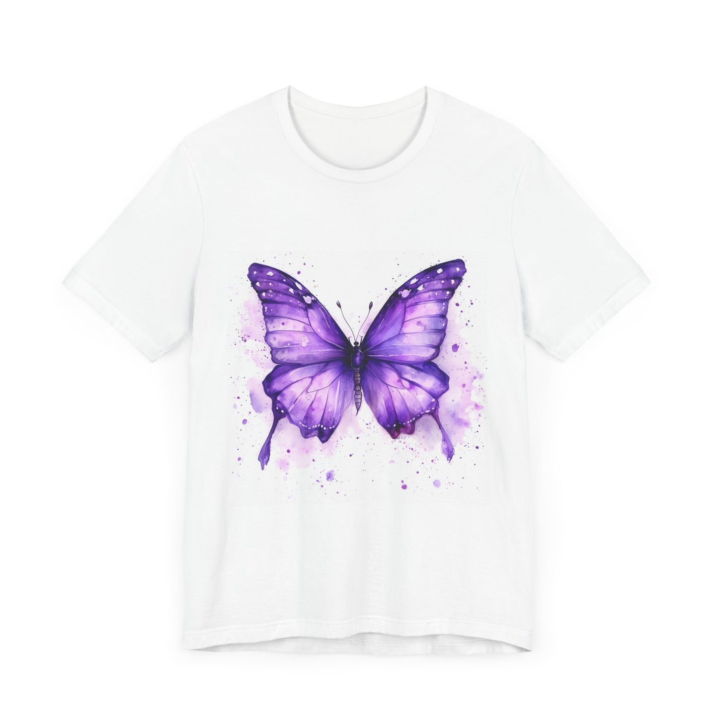 Purple Butterfly Dreams Unisex Jersey Tee - Inspirational Garden Apparel