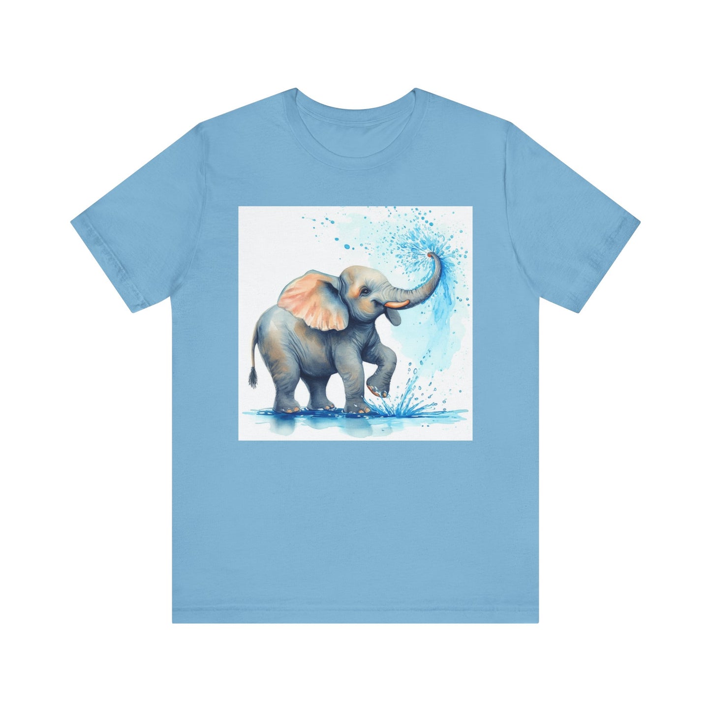 Adorable Elephant Splash Unisex Tee