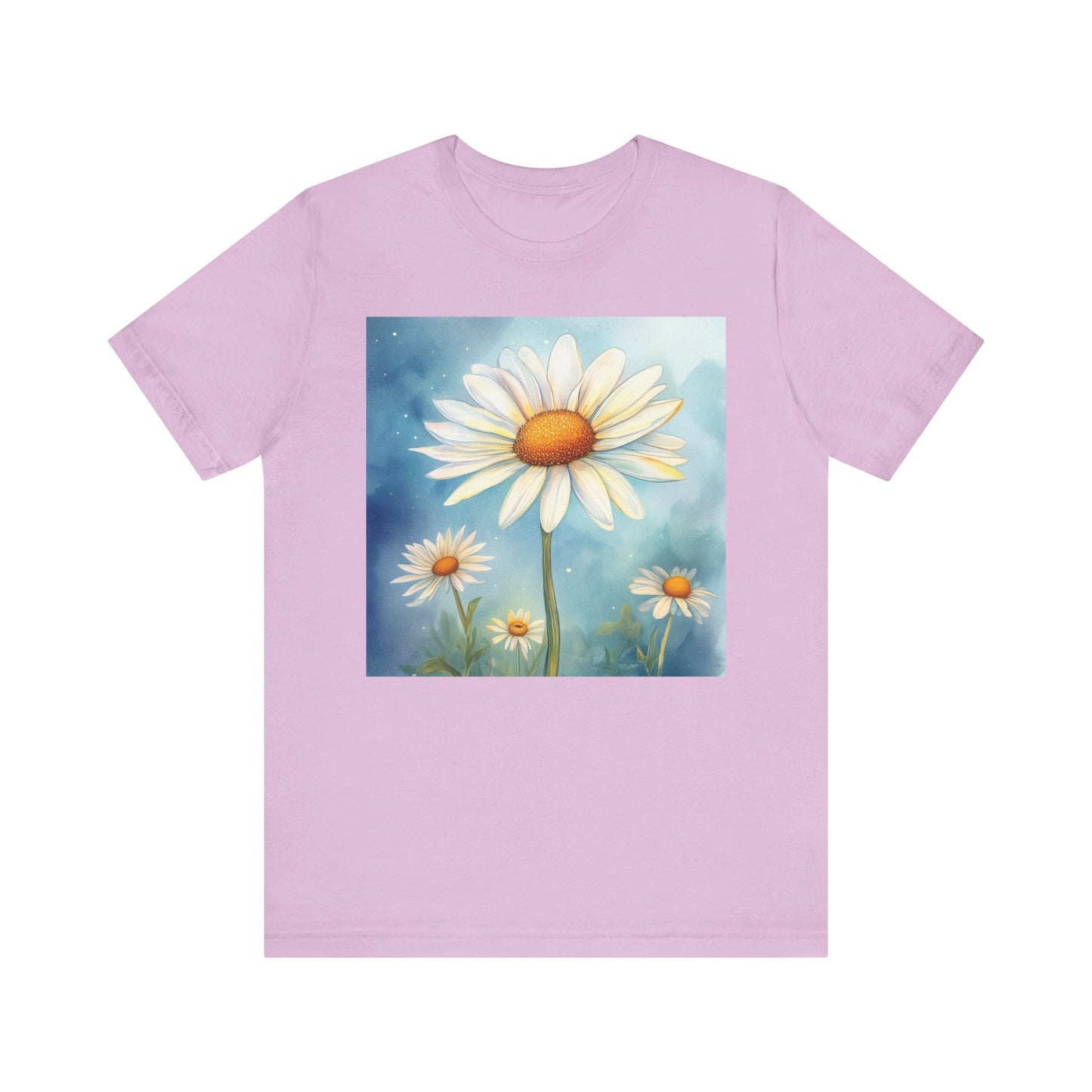 Delightful Daisy Unisex Jersey Tee - Nature-Inspired Floral Design