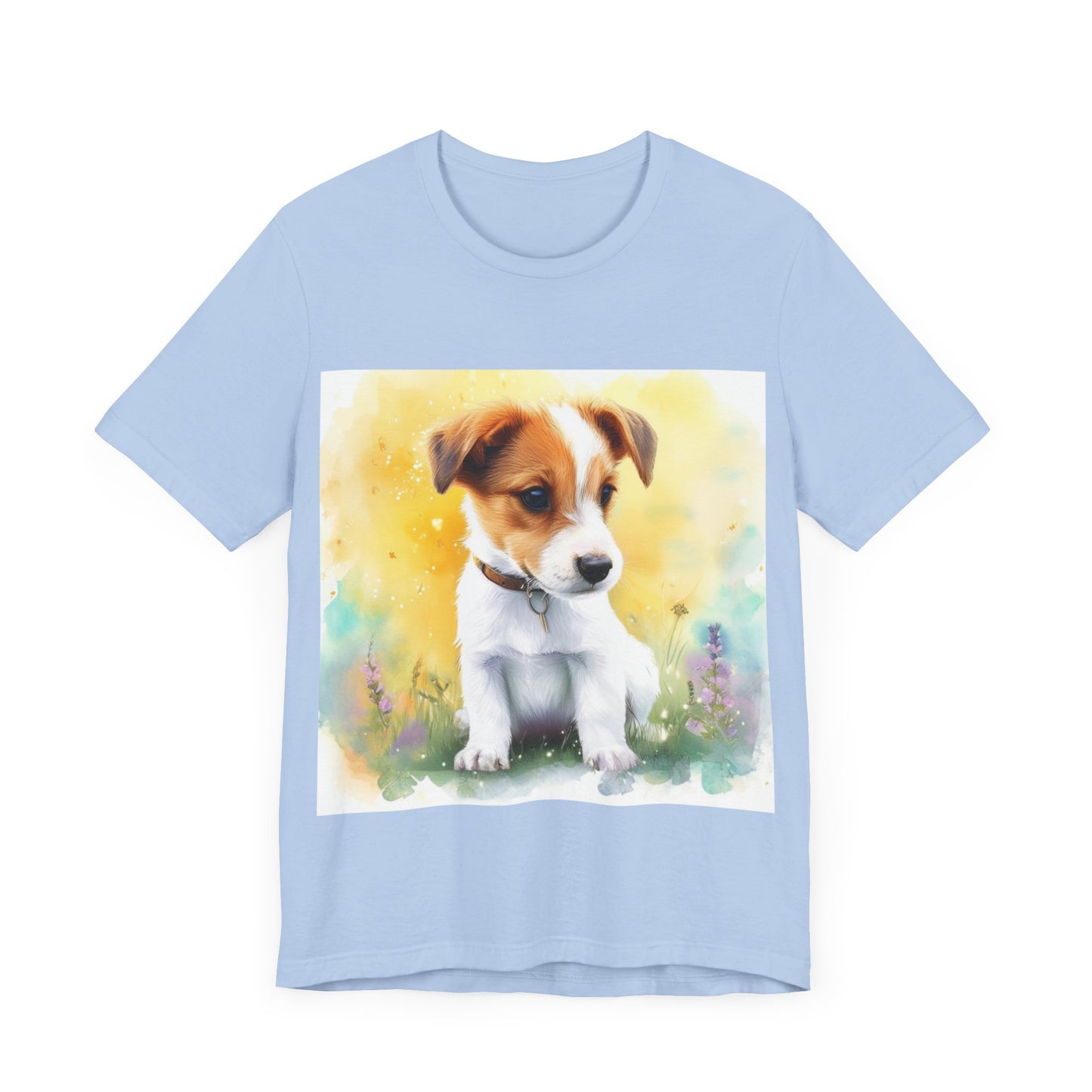 Fuzzy Jack Russell Unisex Jersey Short Sleeve Tee