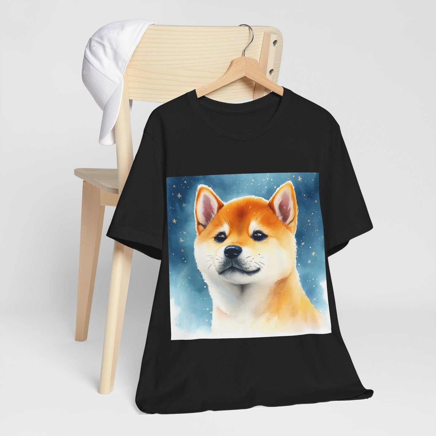 Starry Shiba Inu Unisex Jersey Short Sleeve Tee