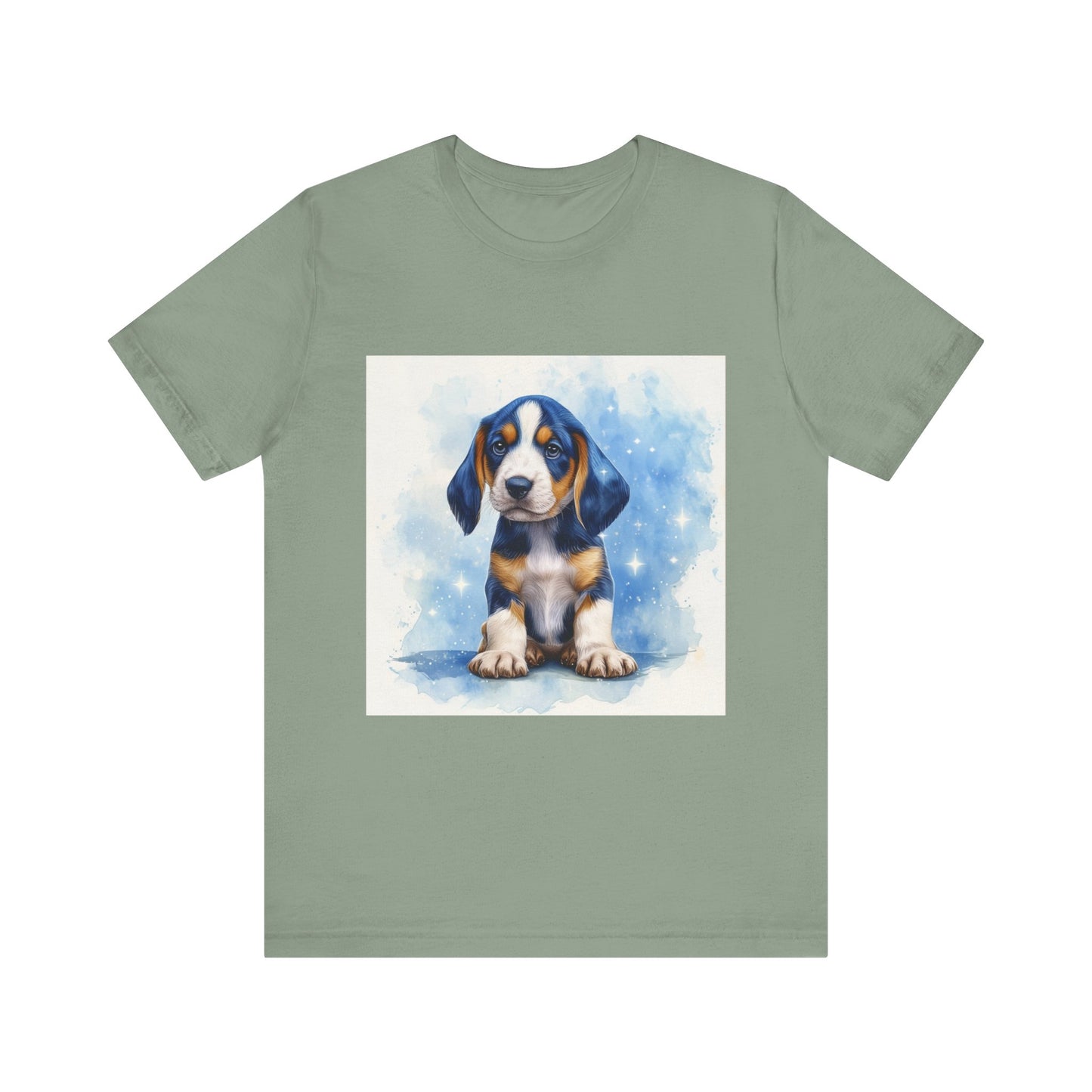 Blue Tick Puppy Unisex Jersey Short Sleeve Tee