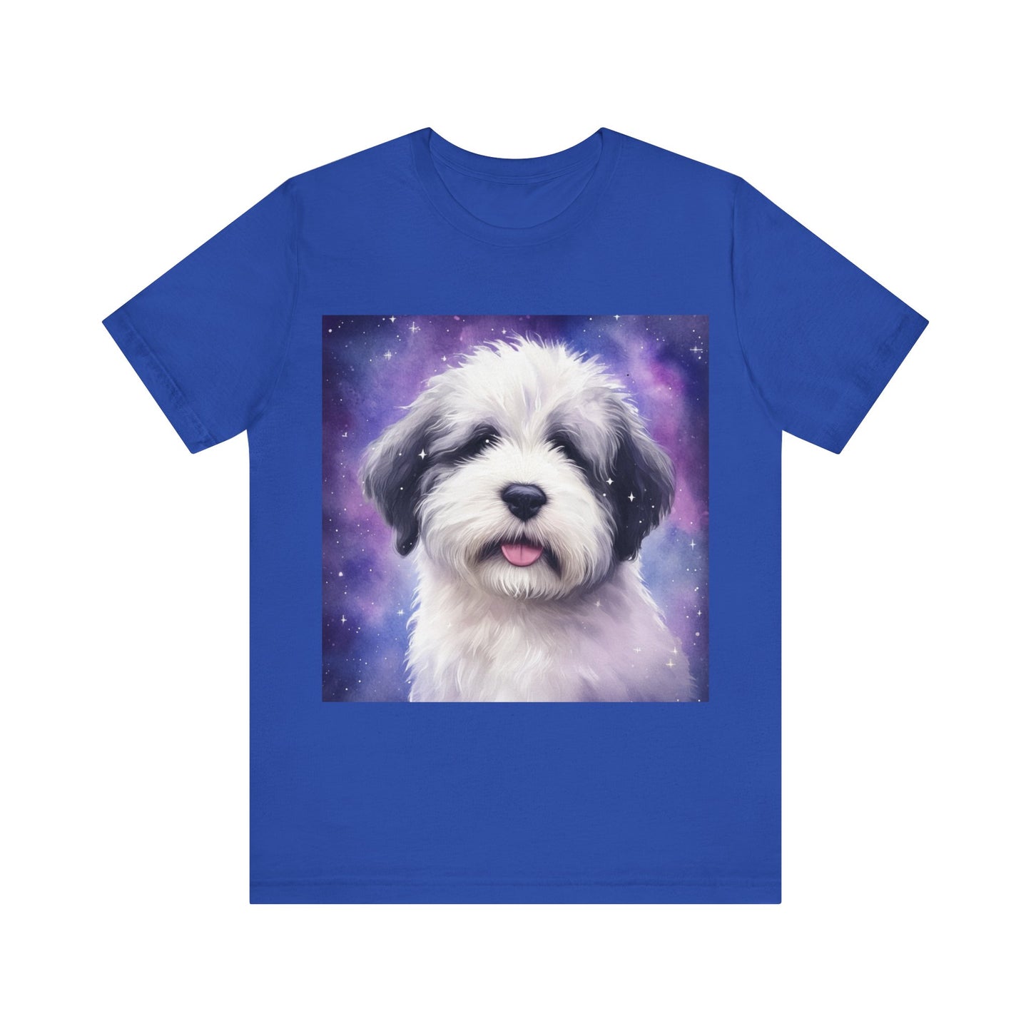 Galaxy Old English Sheepdog Unisex Jersey Short Sleeve Tee