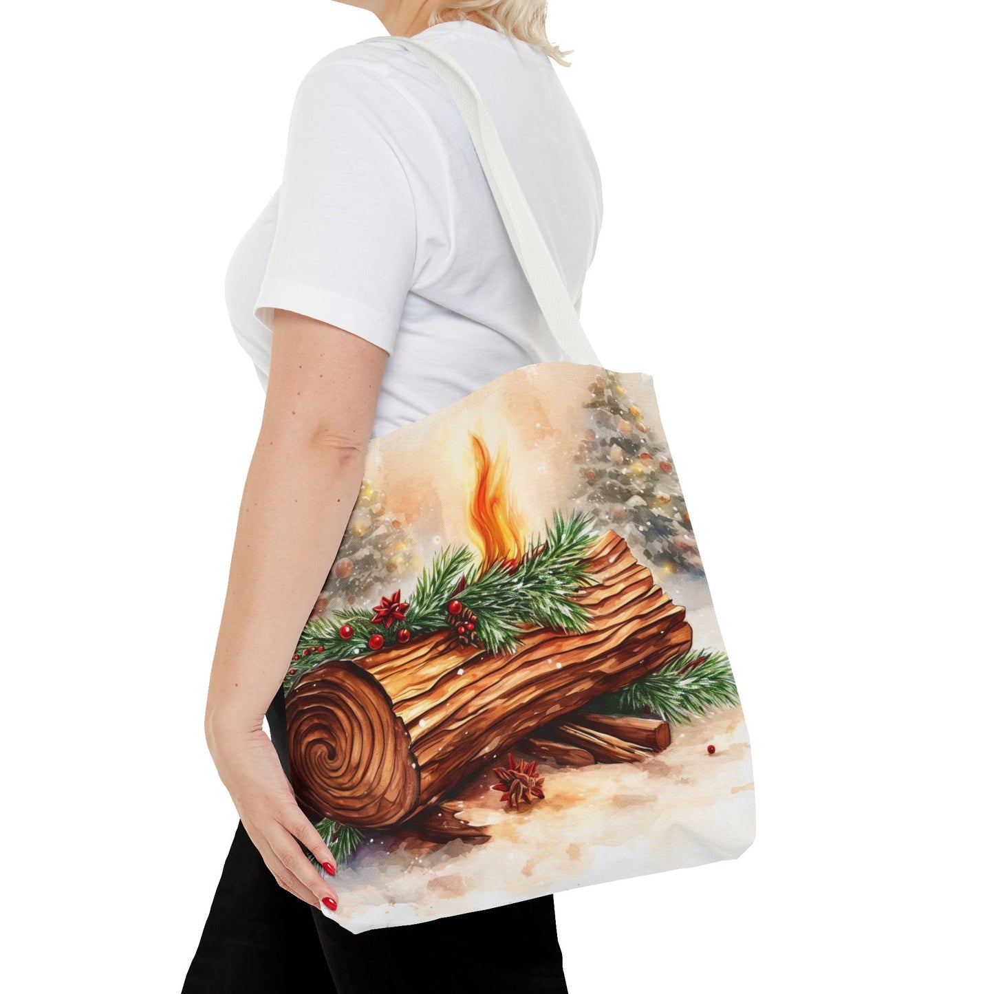 Yule Log Tote Bag (AOP)