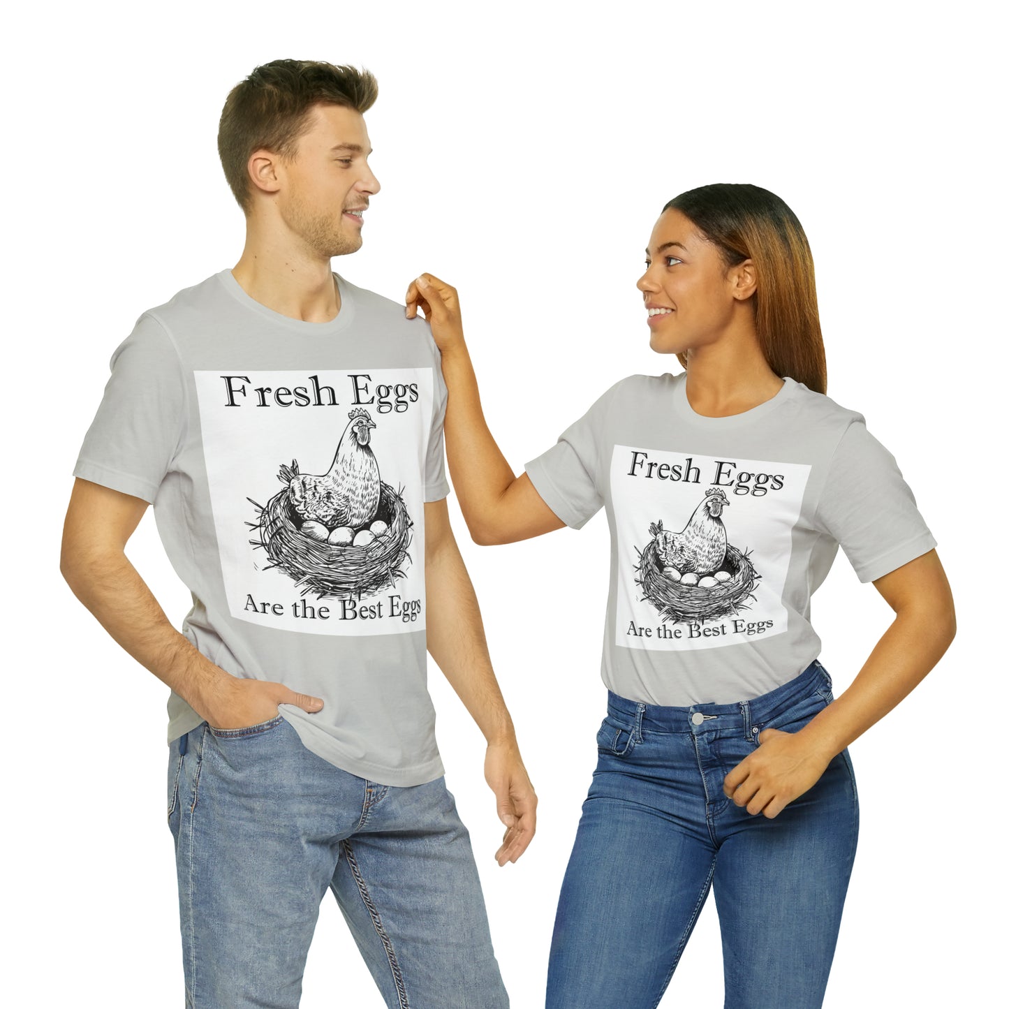Fresh Eggs Unisex Jersey Short Sleeve Tee