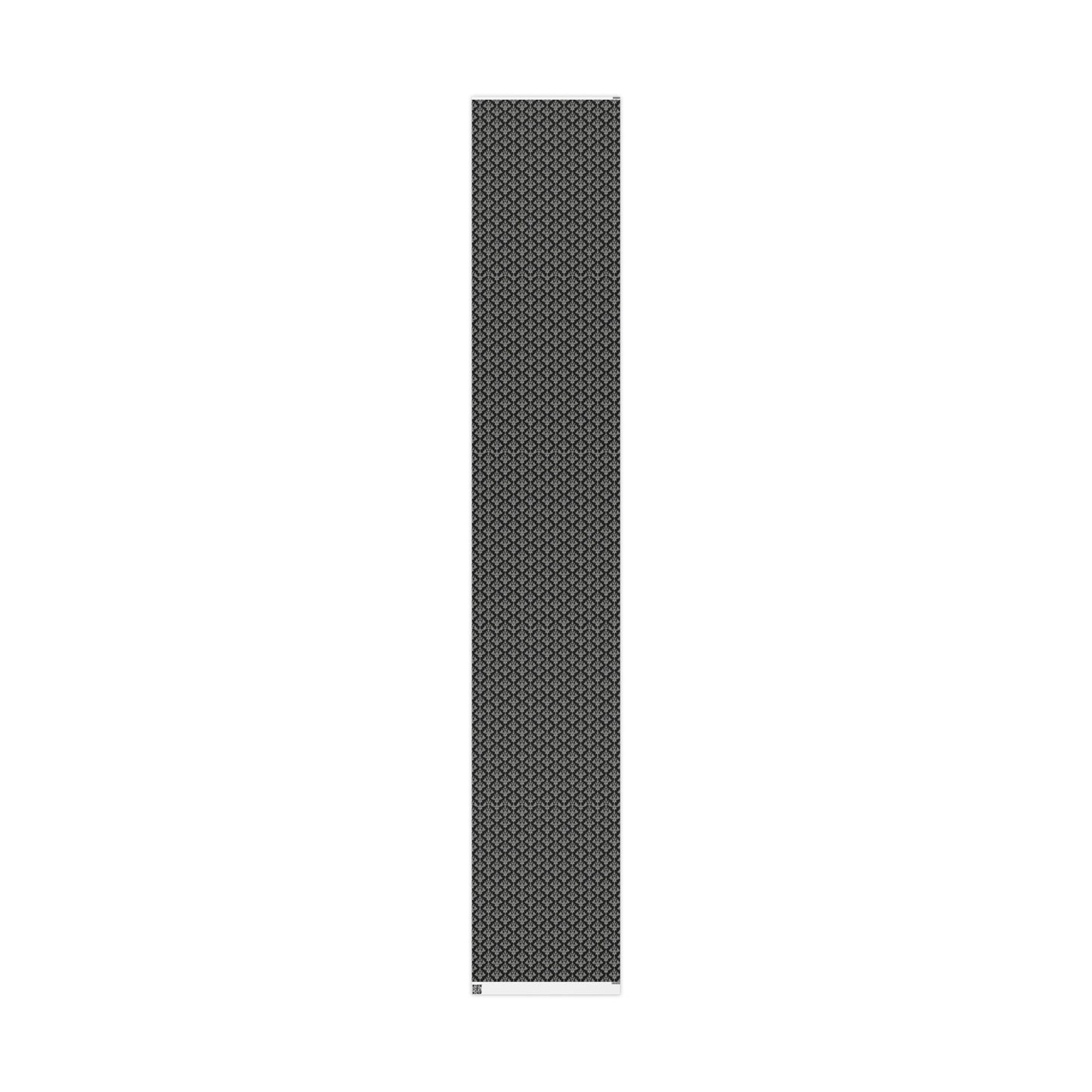 Gray and Black Victorian Pattern Wrapping Papers