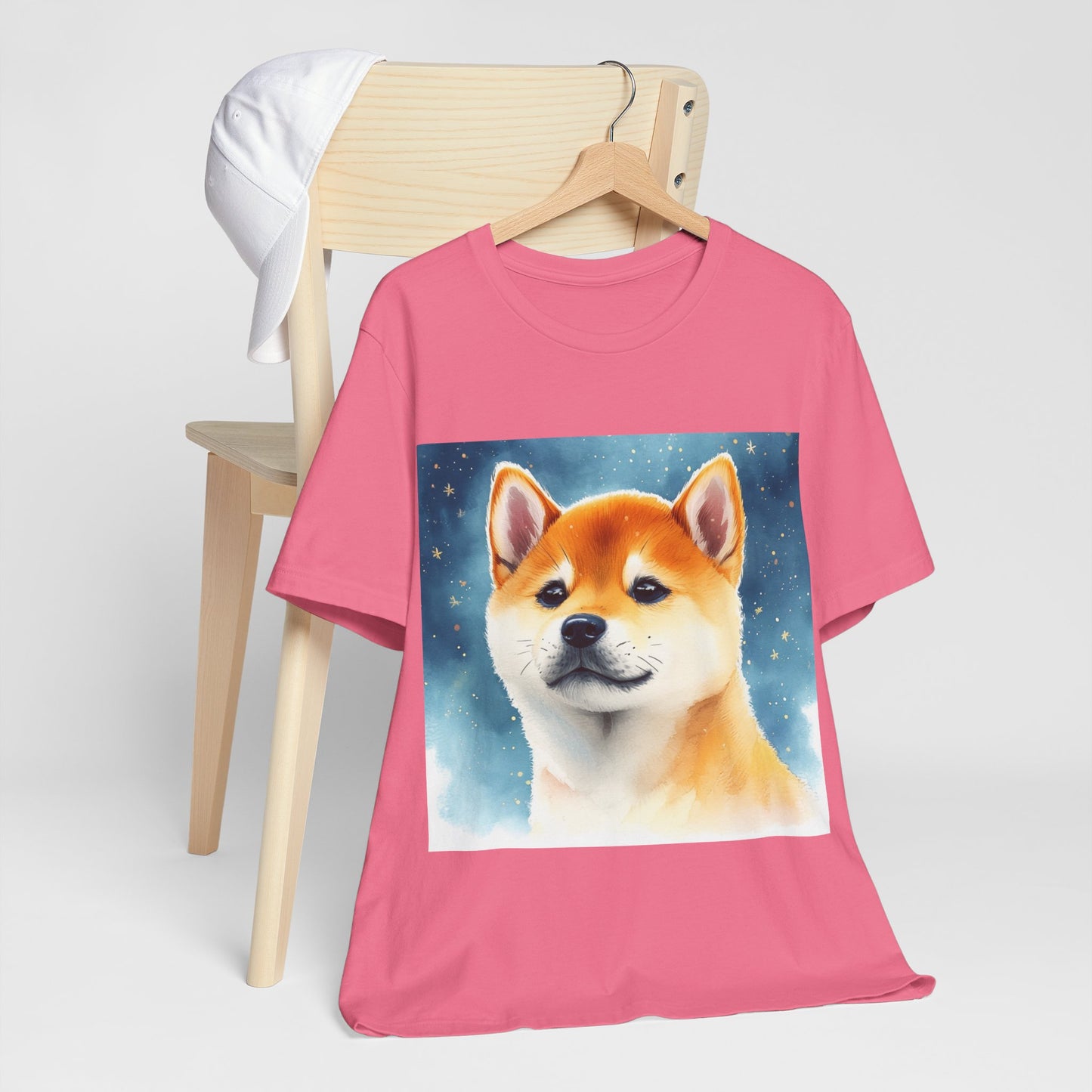 Starry Shiba Inu Unisex Jersey Short Sleeve Tee