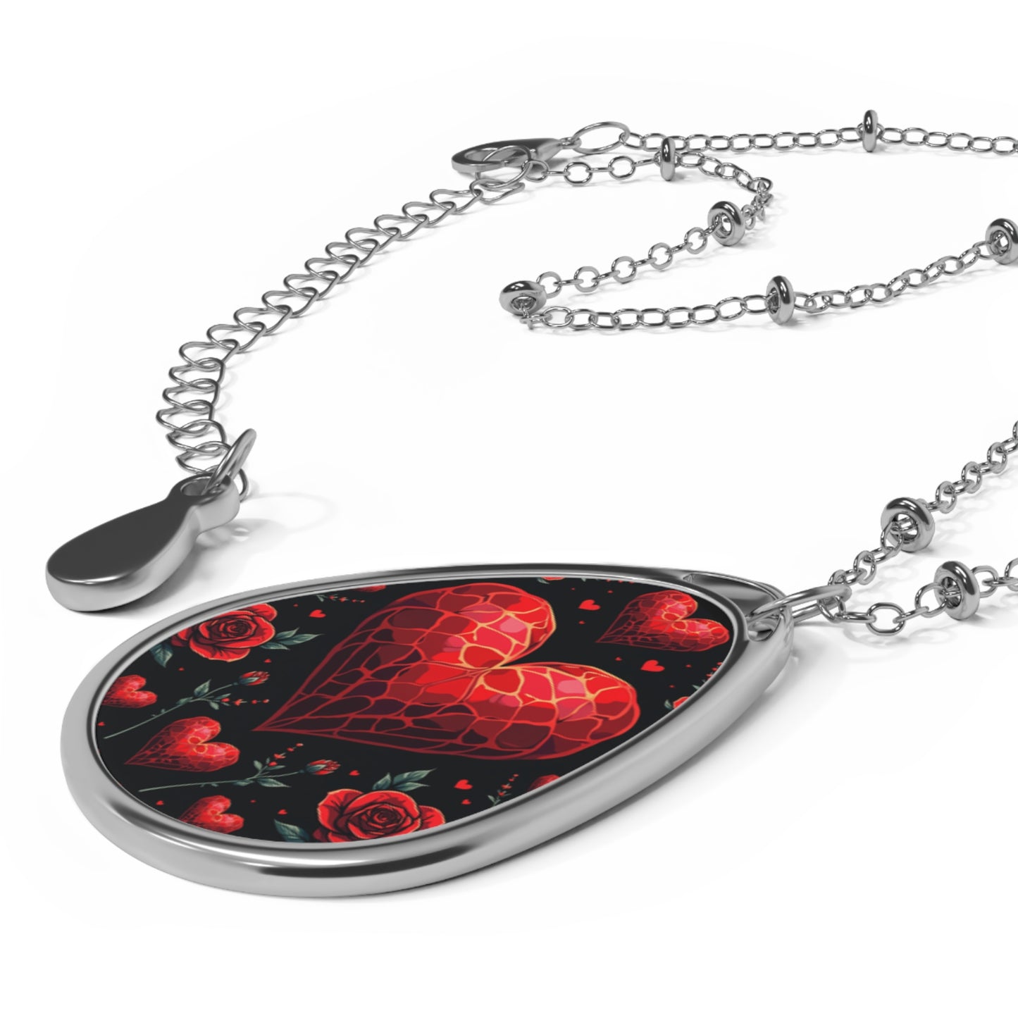 Gothic Valentine Oval Necklace