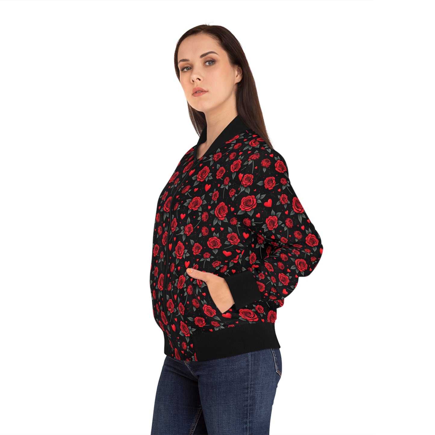 Floral Love Women's Bomber Jacket