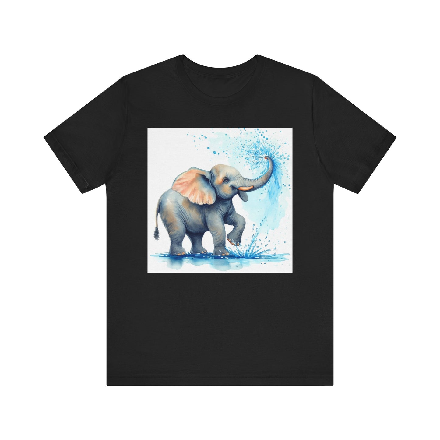 Adorable Elephant Splash Unisex Tee