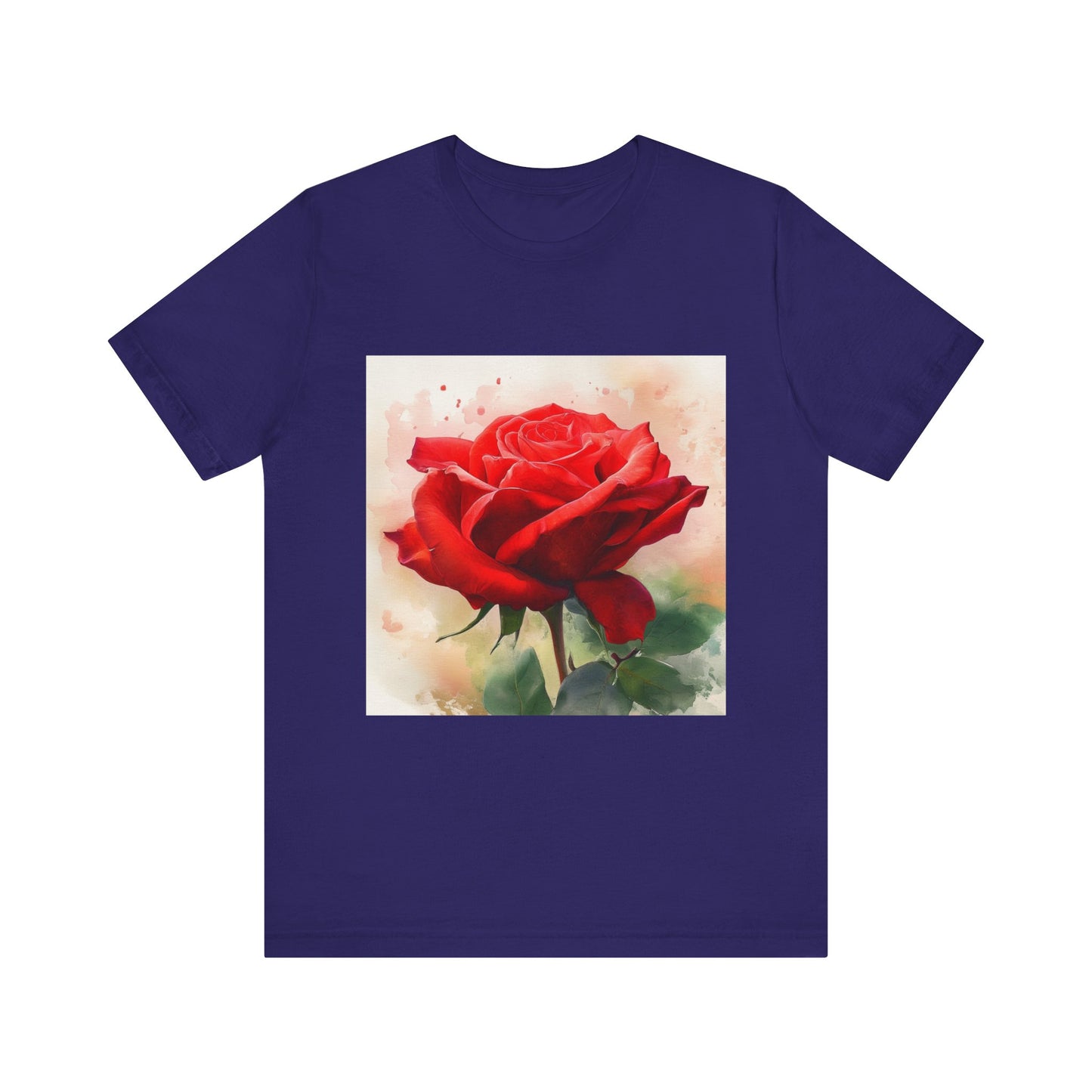 Ruby Bliss Unisex Short Sleeve Tee - Floral Art Top for Nature Lovers