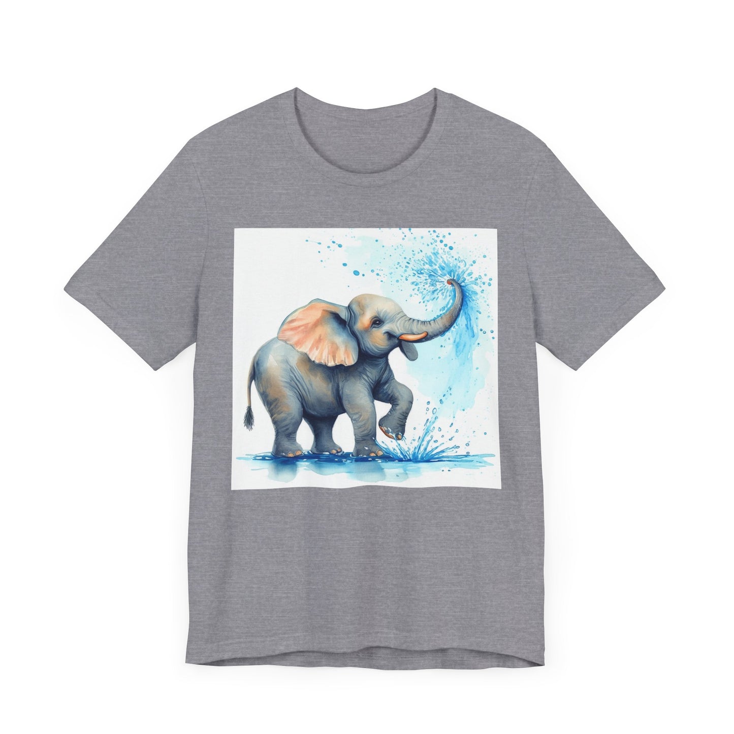 Adorable Elephant Splash Unisex Tee