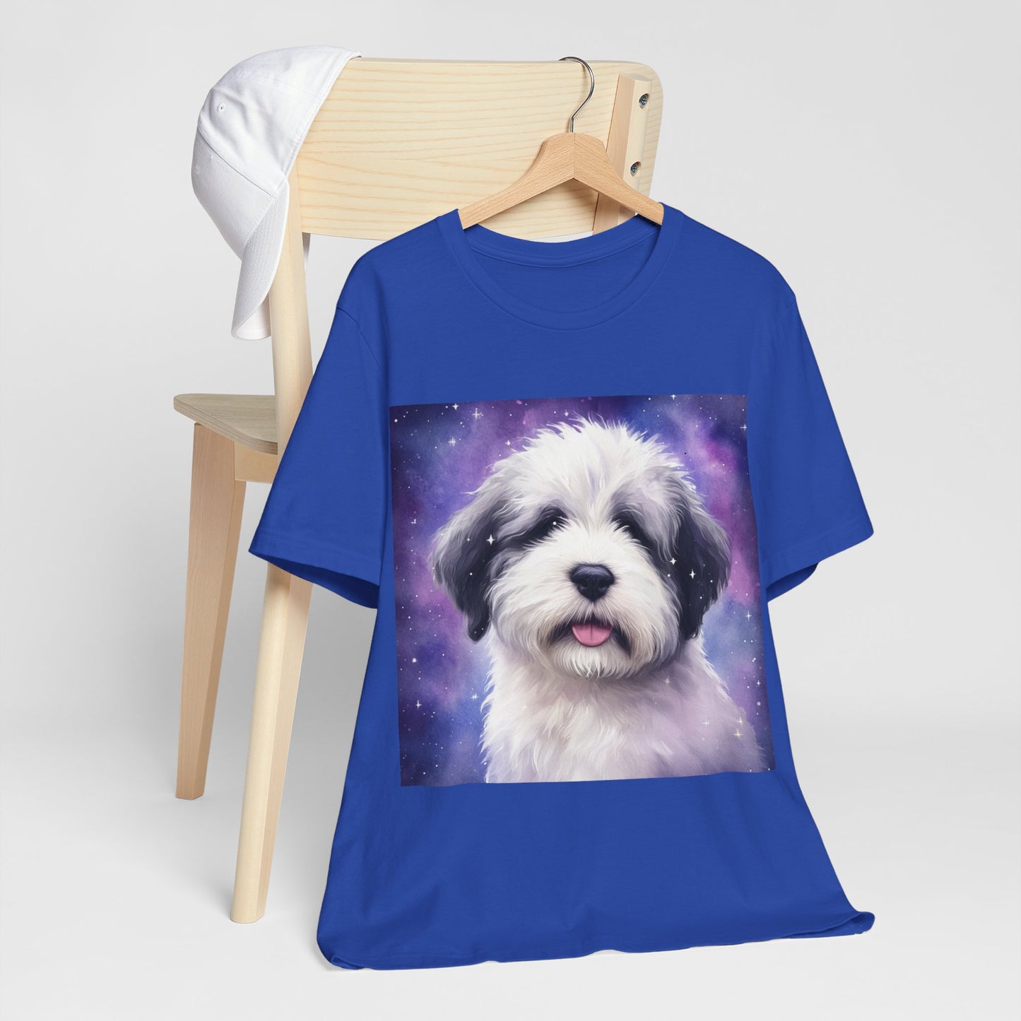 Galaxy Old English Sheepdog Unisex Jersey Short Sleeve Tee