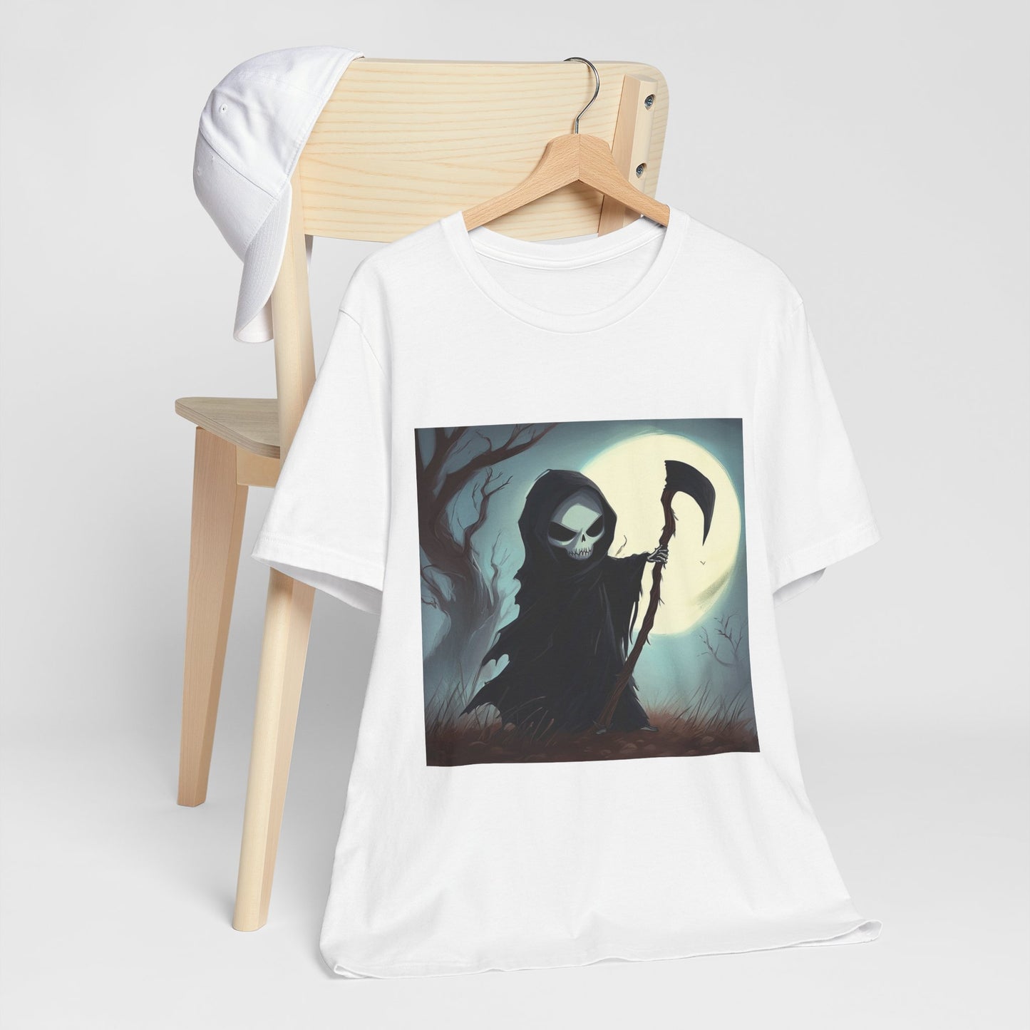 Dark Cute Grim Reaper Unisex Jersey Short Sleeve Tee