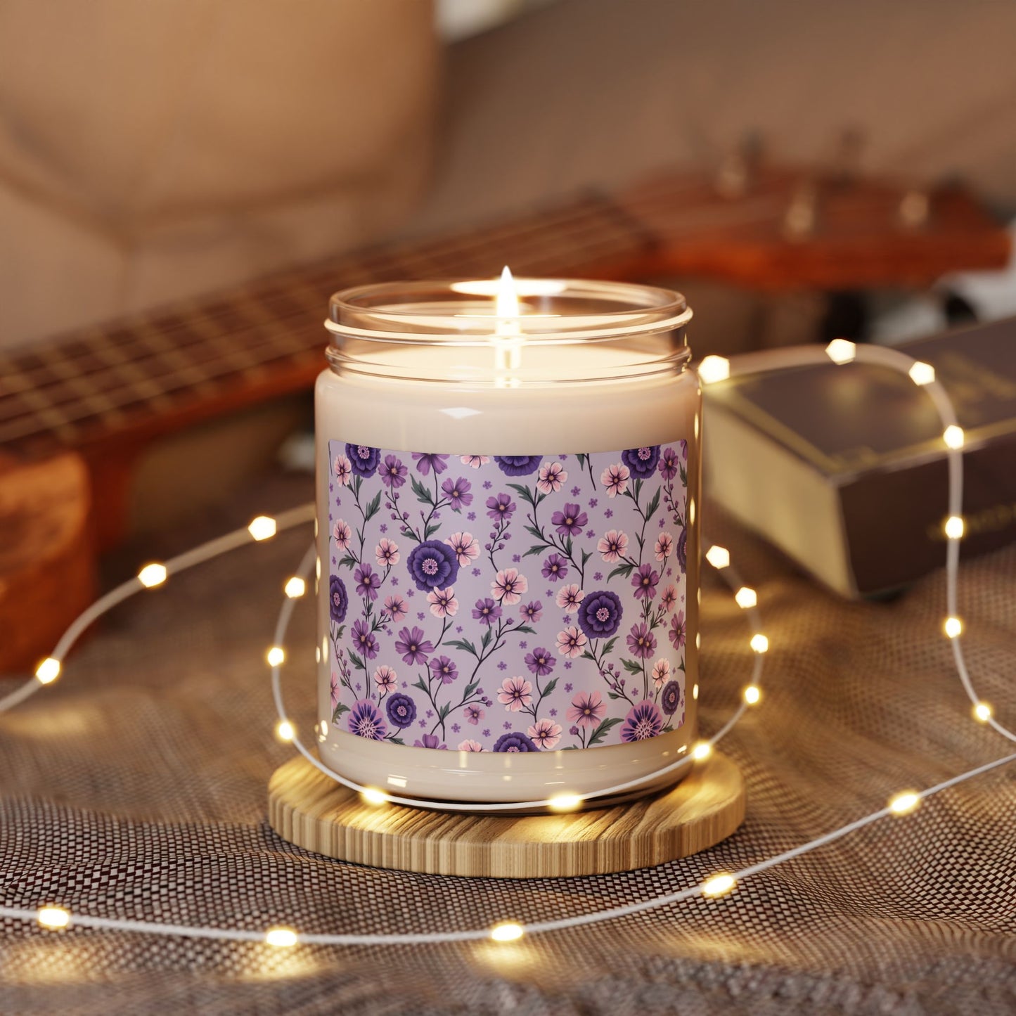 Spring Floral Scented Soy Candle - 9oz - Relaxing Home Fragrance