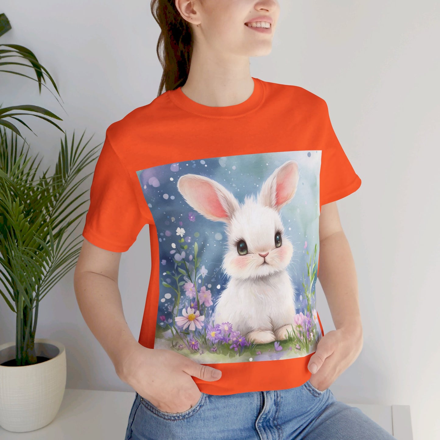 Adorable Bunny Unisex Jersey Short Sleeve Tee