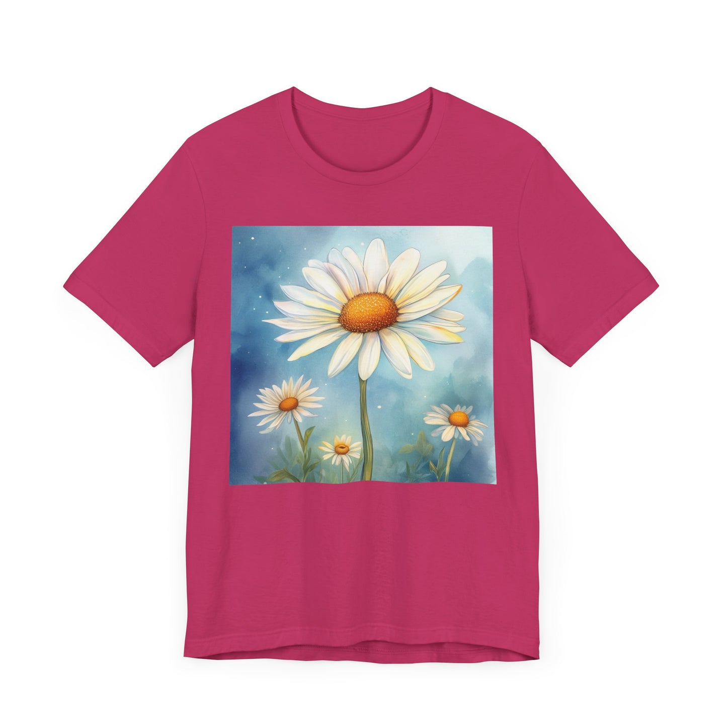 Delightful Daisy Unisex Jersey Tee - Nature-Inspired Floral Design