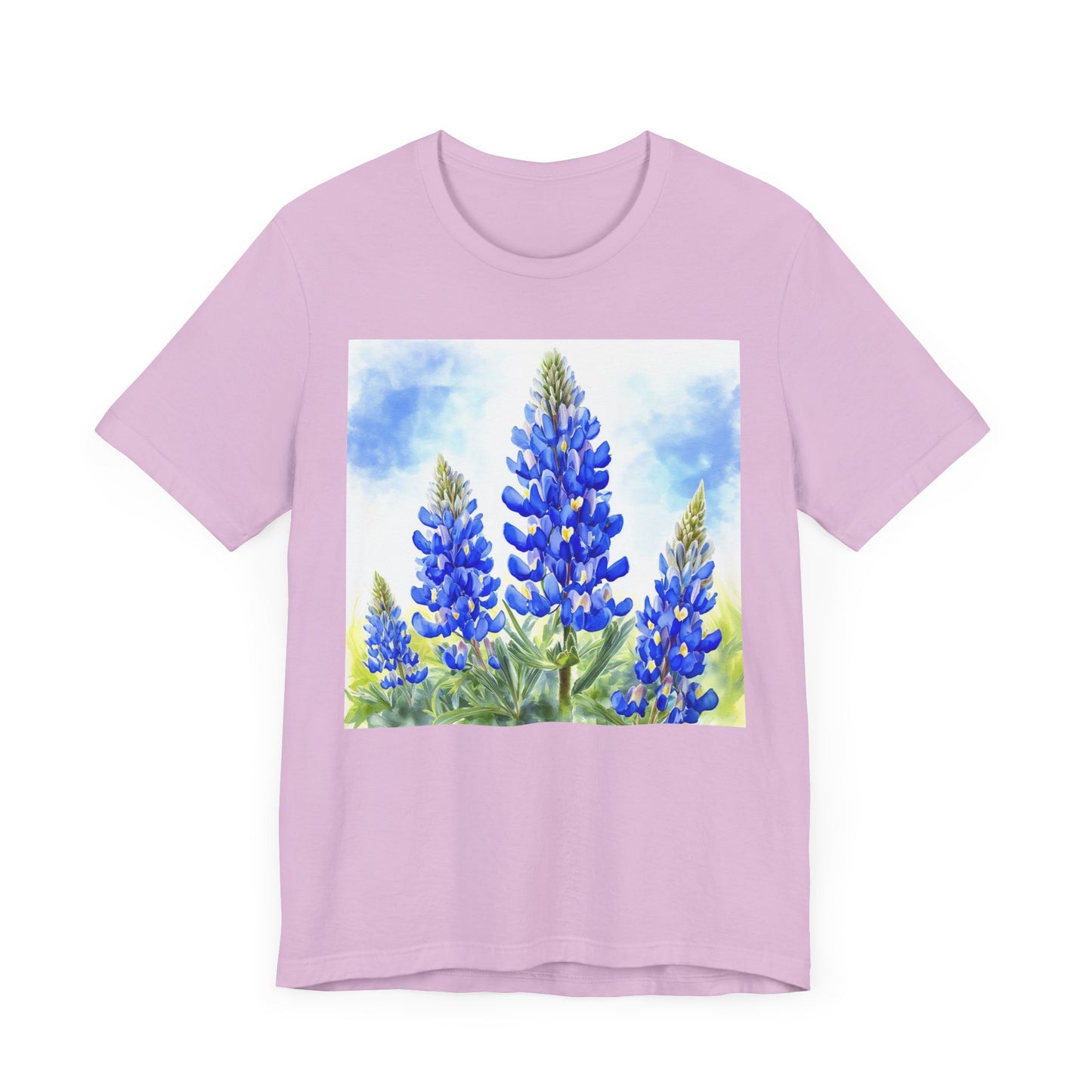 Bluebonnet Fields Unisex Jersey Short Sleeve Tee - Nature Inspired Botanical Art