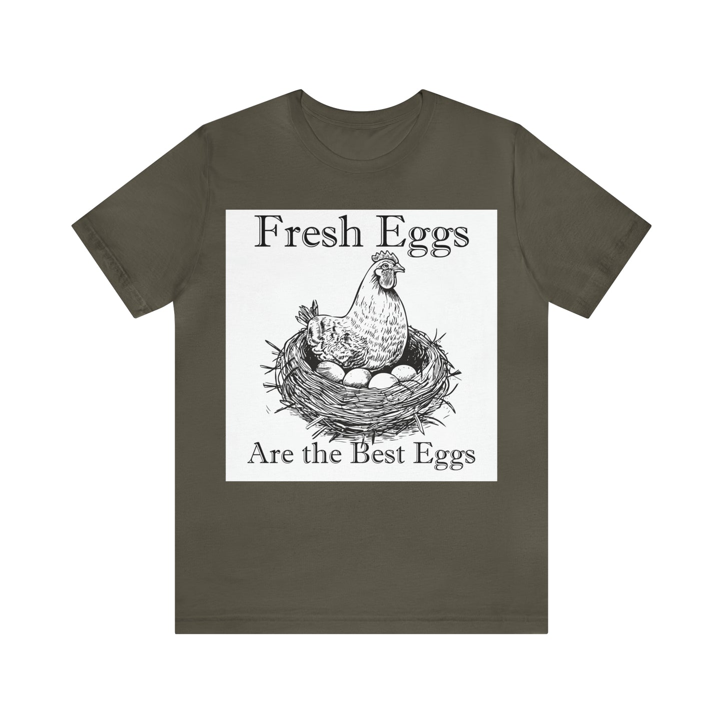 Fresh Eggs Unisex Jersey Short Sleeve Tee