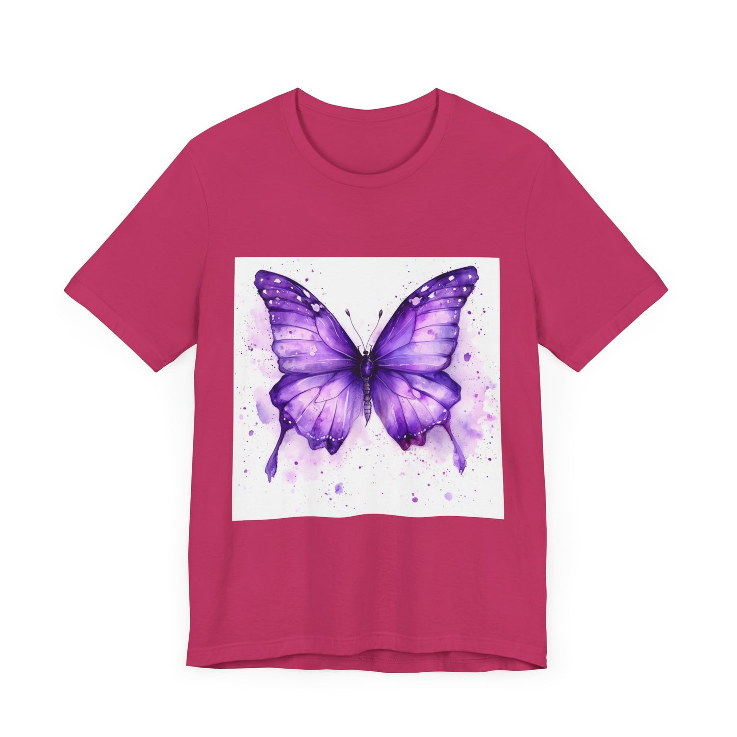 Purple Butterfly Dreams Unisex Jersey Tee - Inspirational Garden Apparel