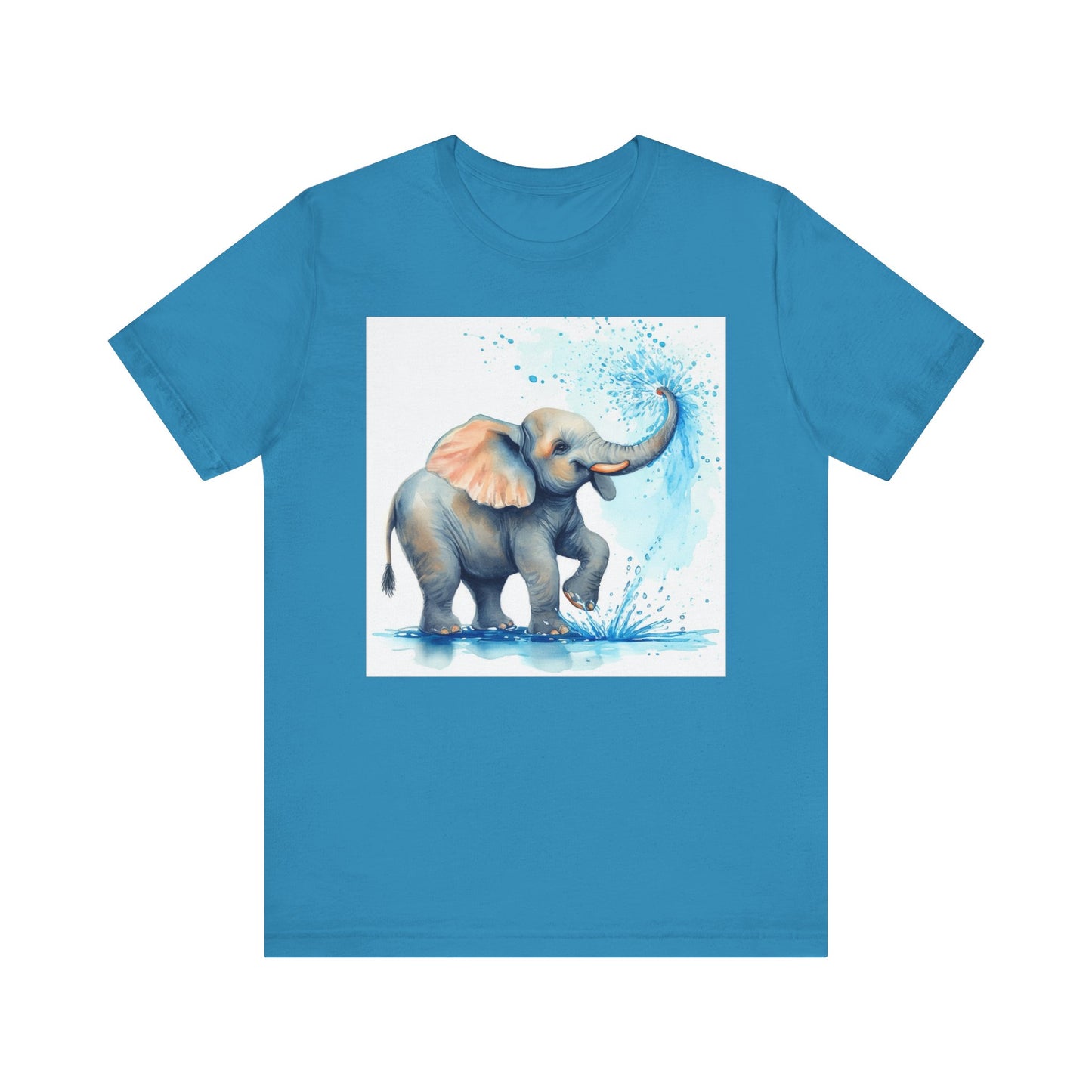 Adorable Elephant Splash Unisex Tee