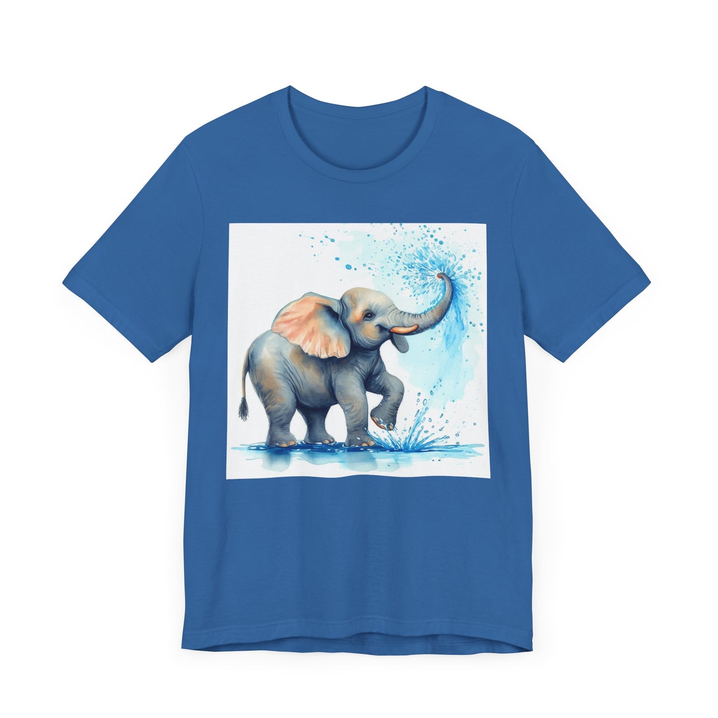 Adorable Elephant Splash Unisex Tee