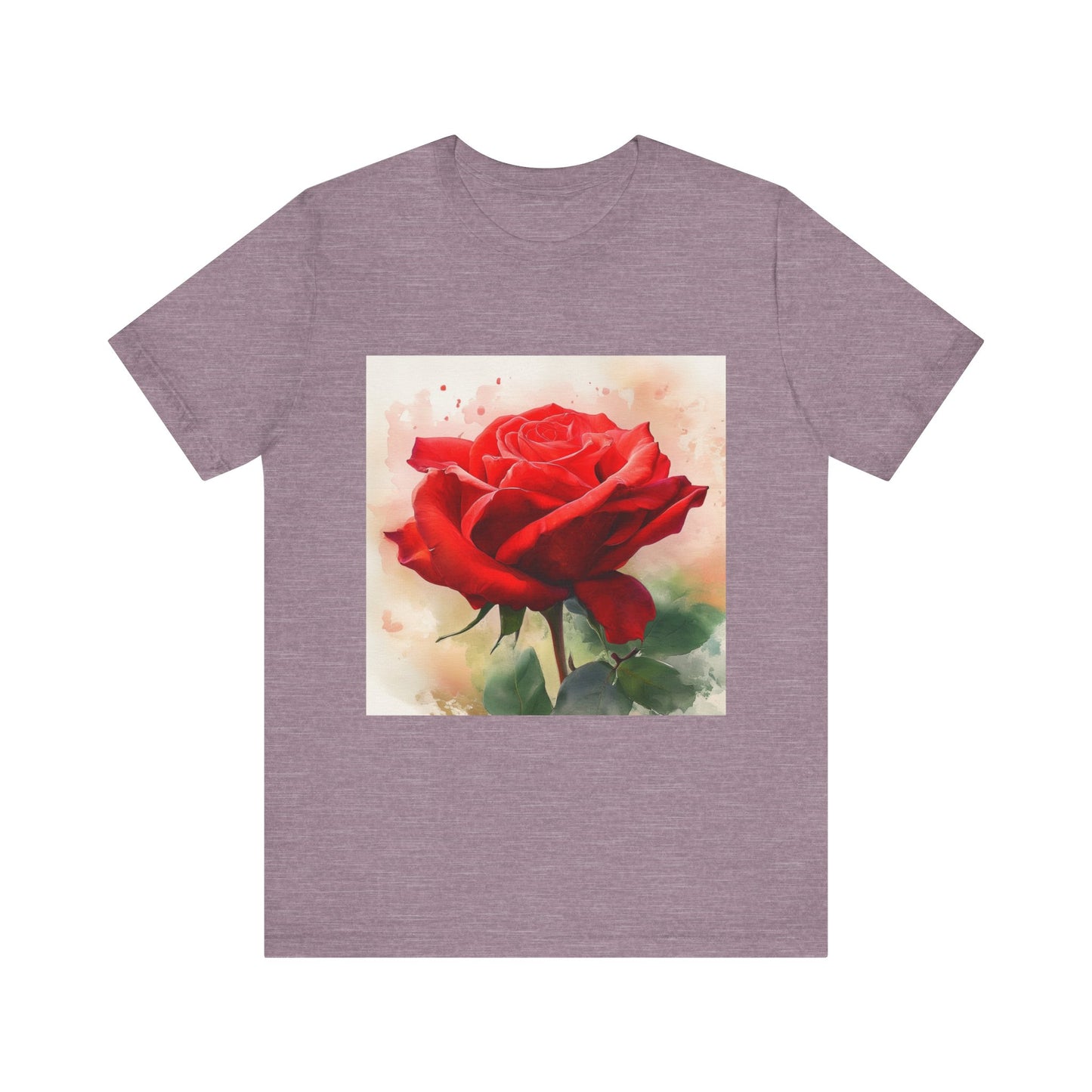 Ruby Bliss Unisex Short Sleeve Tee - Floral Art Top for Nature Lovers