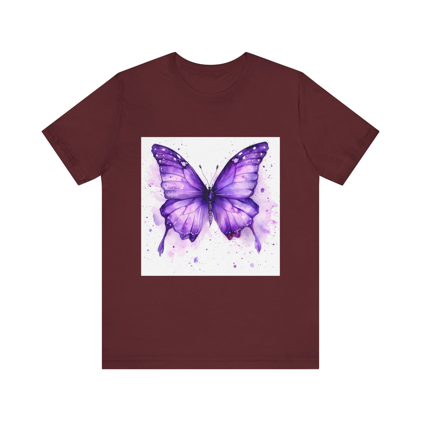 Purple Butterfly Dreams Unisex Jersey Tee - Inspirational Garden Apparel