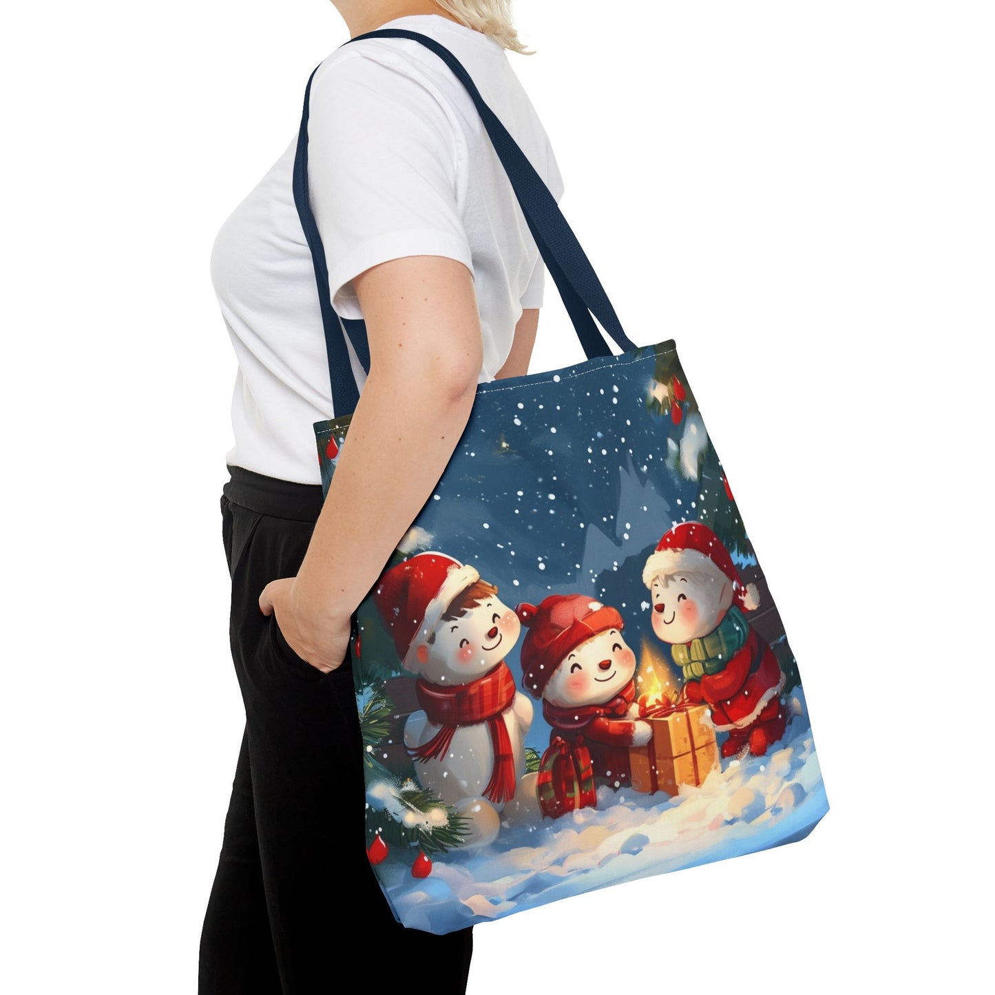 Snowman Family Tote Bag (AOP)