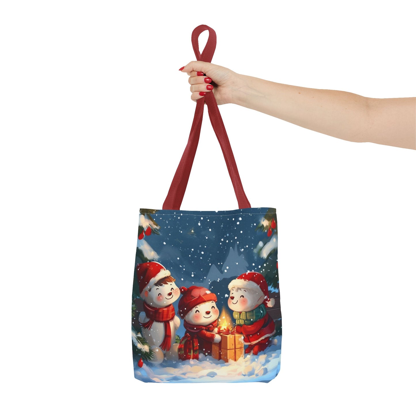 Snowman Family Tote Bag (AOP)