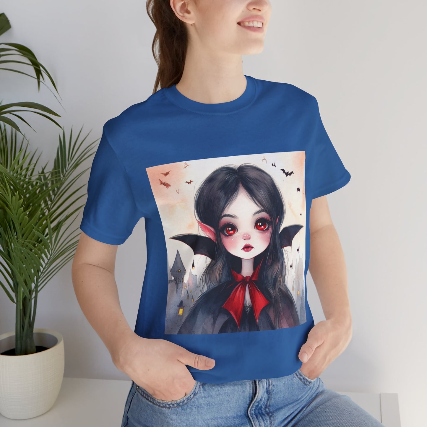 Cute Vampire Unisex Jersey Short Sleeve Tee