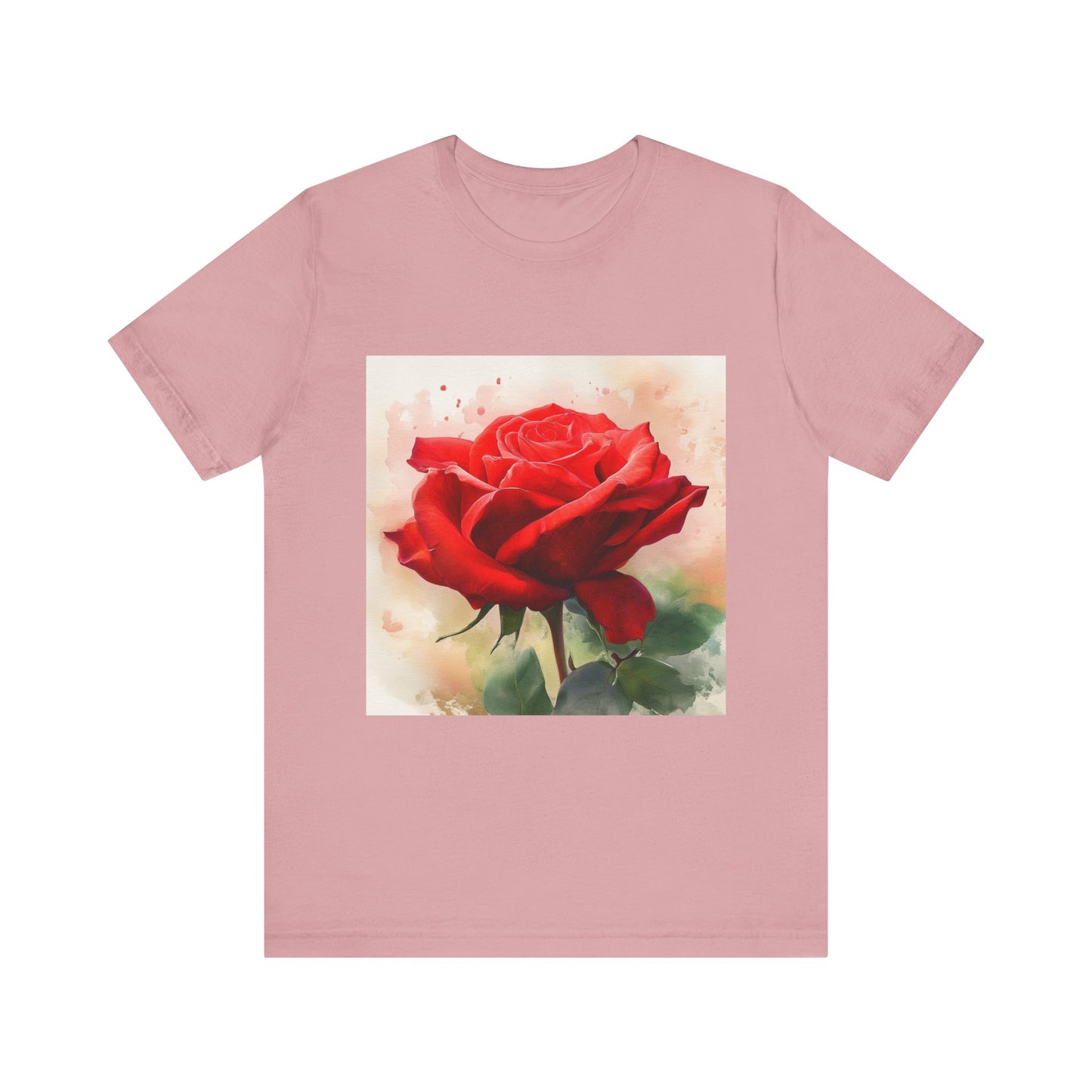 Ruby Bliss Unisex Short Sleeve Tee - Floral Art Top for Nature Lovers