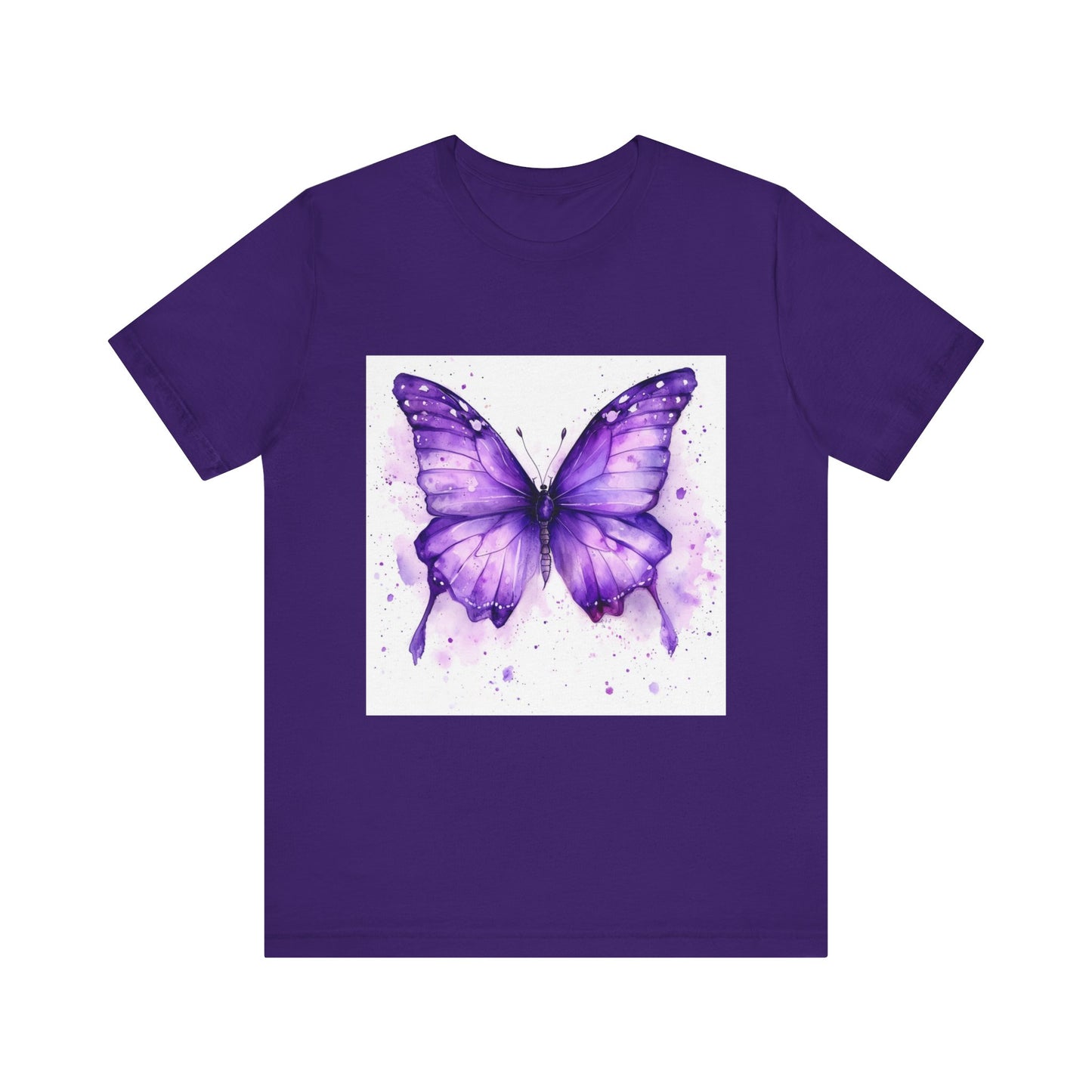 Purple Butterfly Dreams Unisex Jersey Tee - Inspirational Garden Apparel