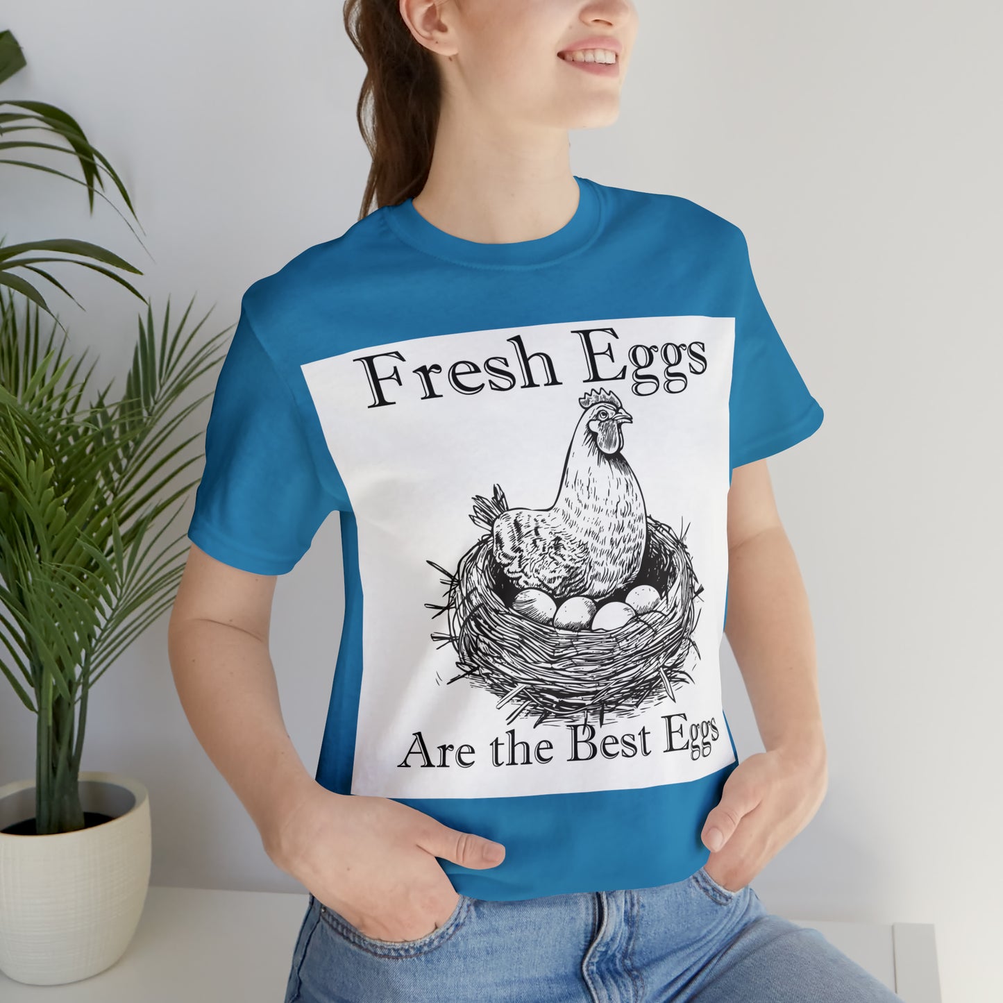 Fresh Eggs Unisex Jersey Short Sleeve Tee
