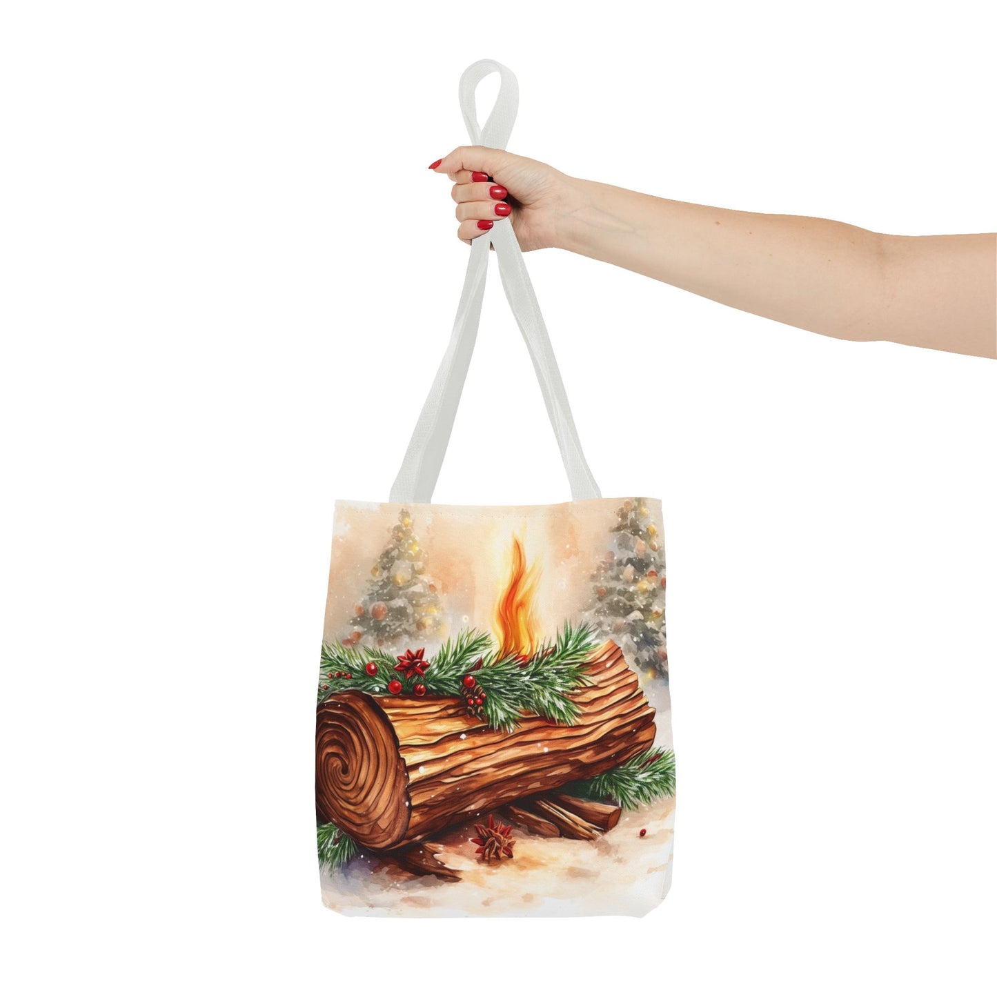 Yule Log Tote Bag (AOP)