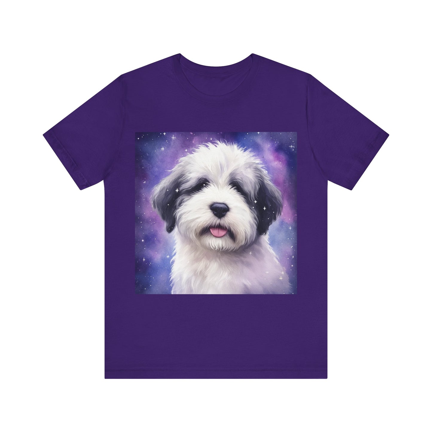 Galaxy Old English Sheepdog Unisex Jersey Short Sleeve Tee