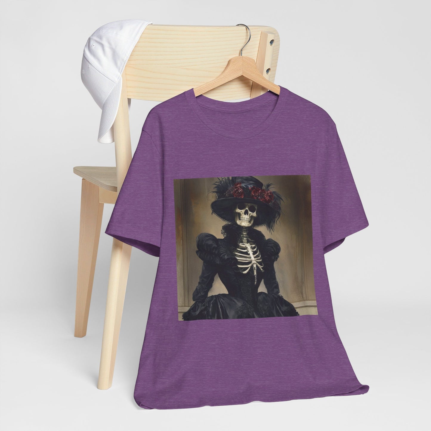 Creepy victorian Skeleton Unisex Jersey Short Sleeve Tee