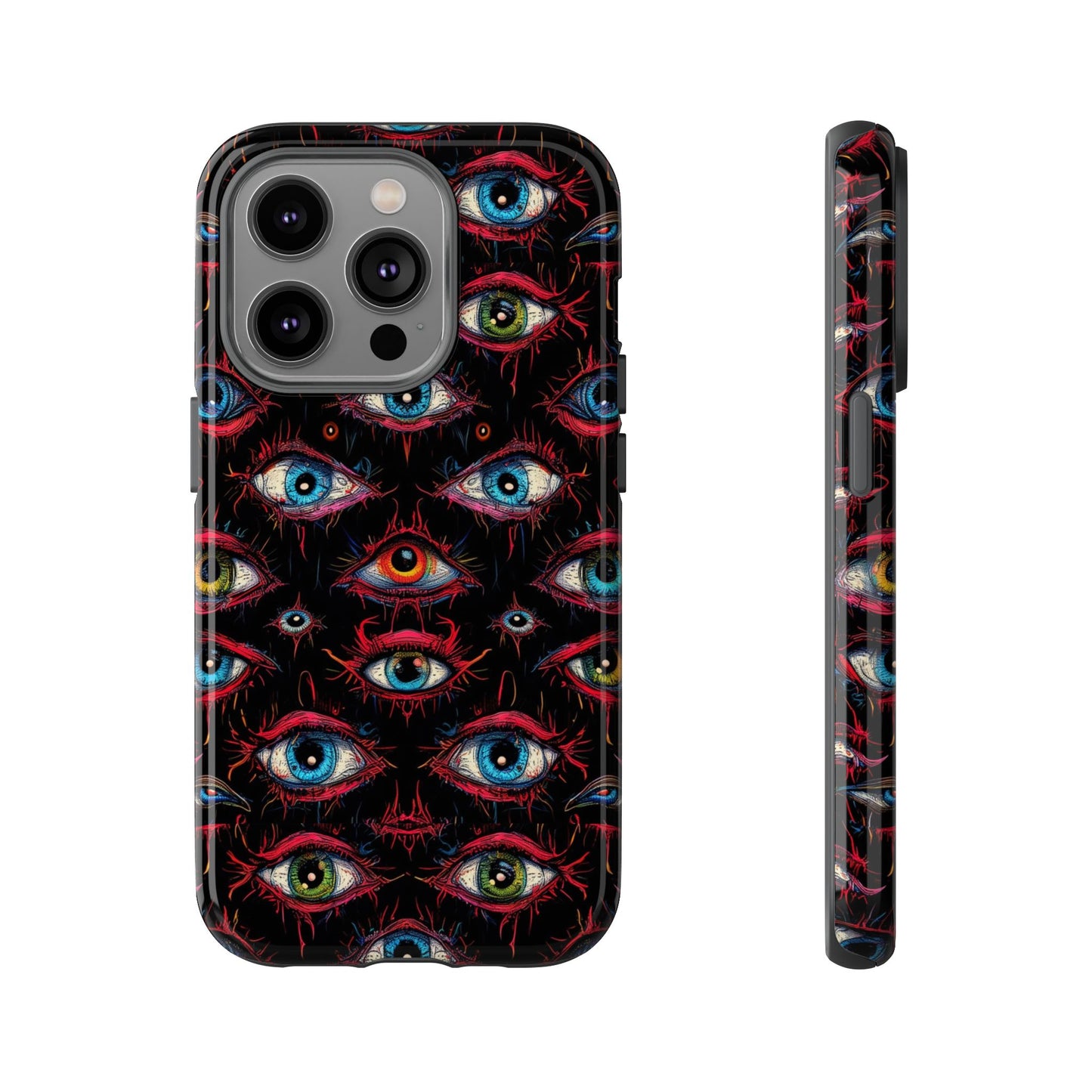 Creepy Eye Pattern Tough Cases
