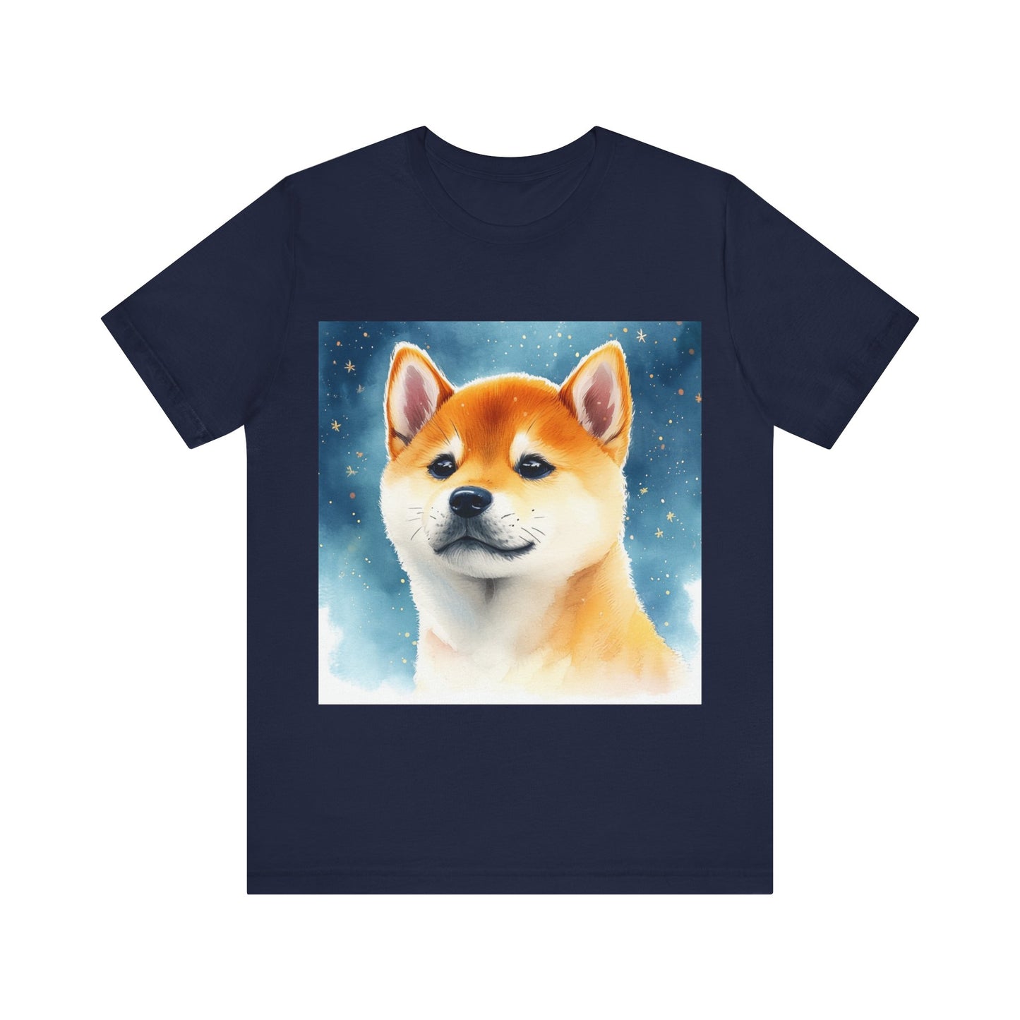 Starry Shiba Inu Unisex Jersey Short Sleeve Tee