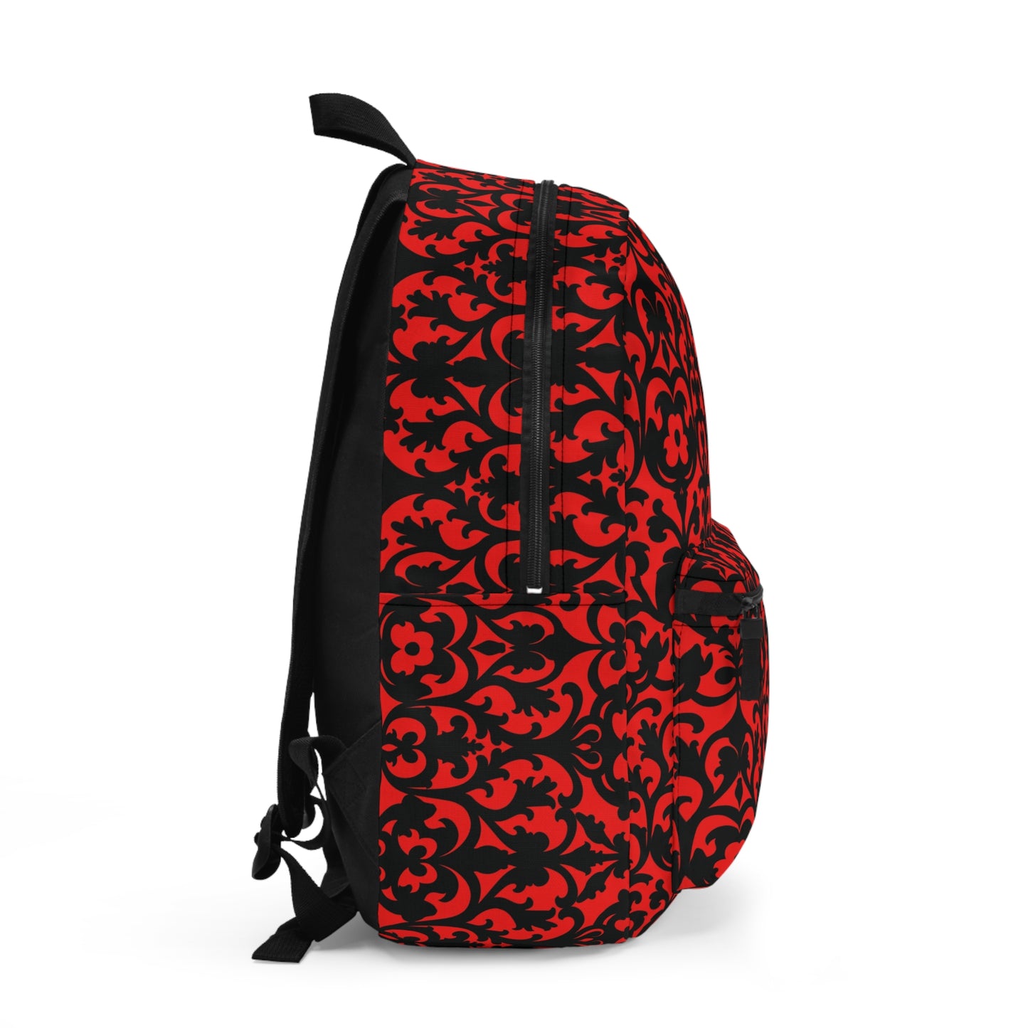 Red Victorian Gothic Damask Backpack - Stylish & Functional for Daily Use