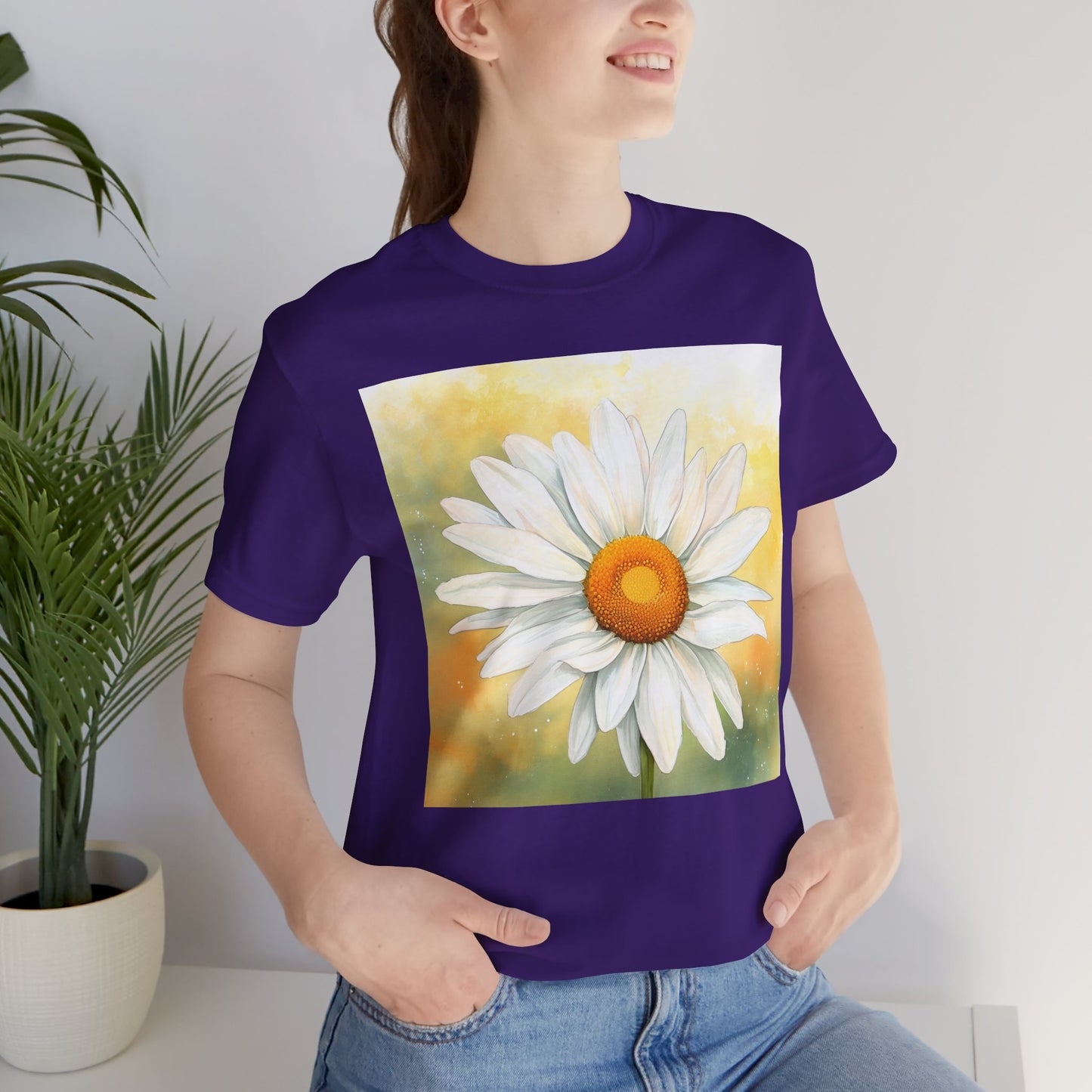 Daisy Bloom Unisex Jersey Tee - Perfect for Spring Celebrations