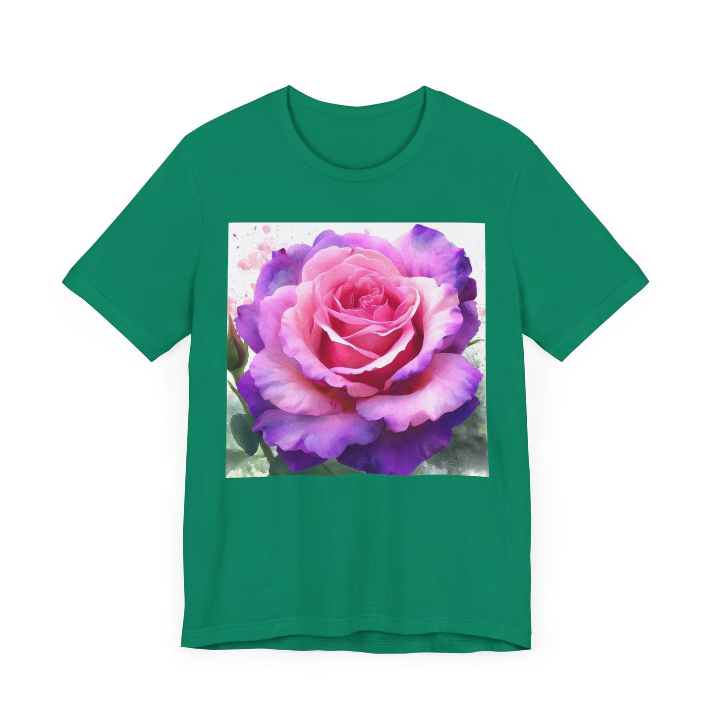 Rose Garden Unisex Jersey Tee - Vibrant Rose Design