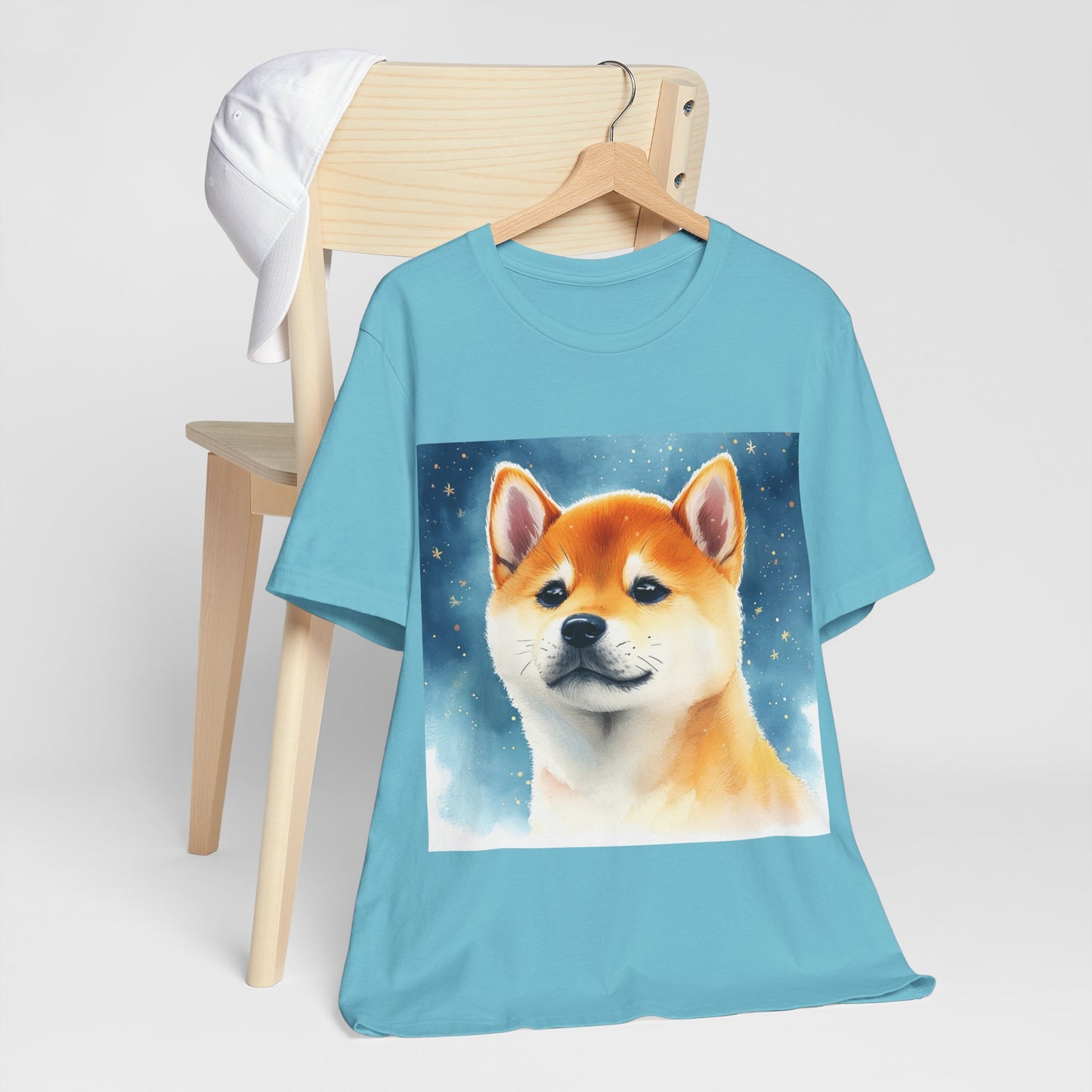 Starry Shiba Inu Unisex Jersey Short Sleeve Tee