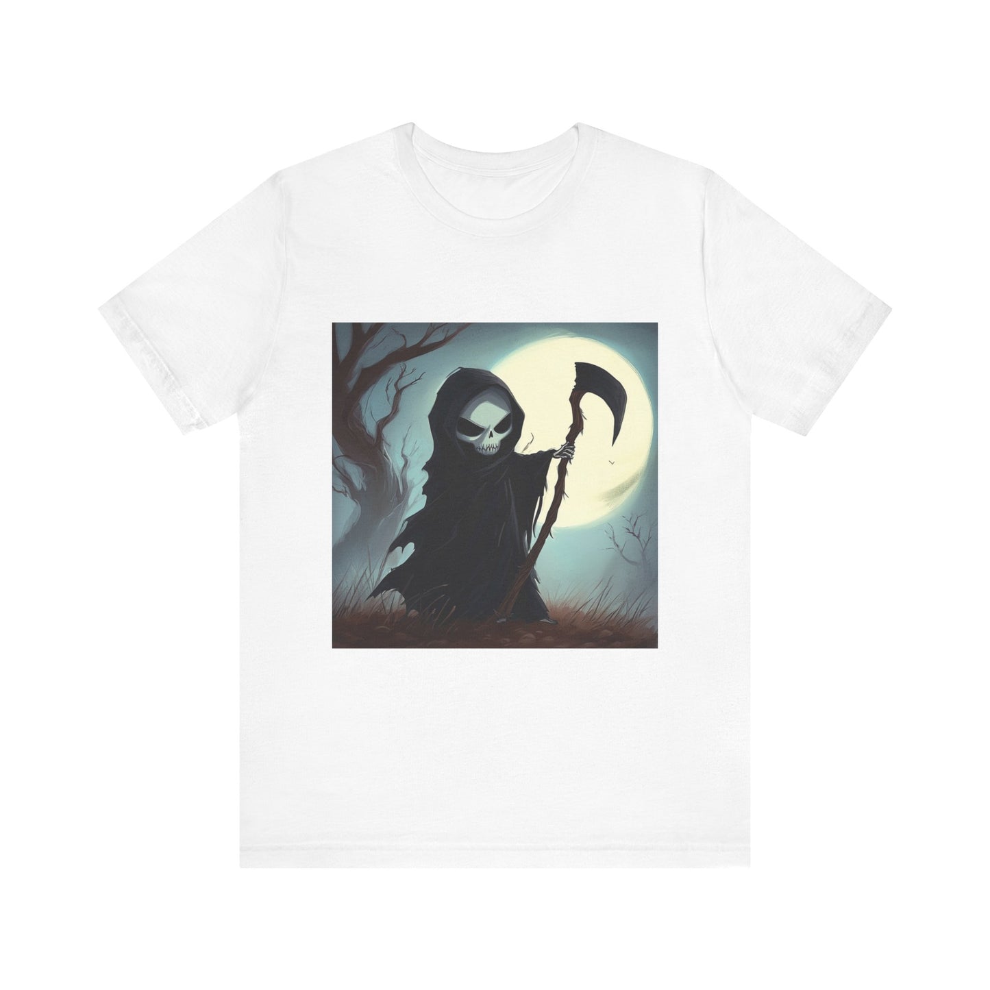 Dark Cute Grim Reaper Unisex Jersey Short Sleeve Tee