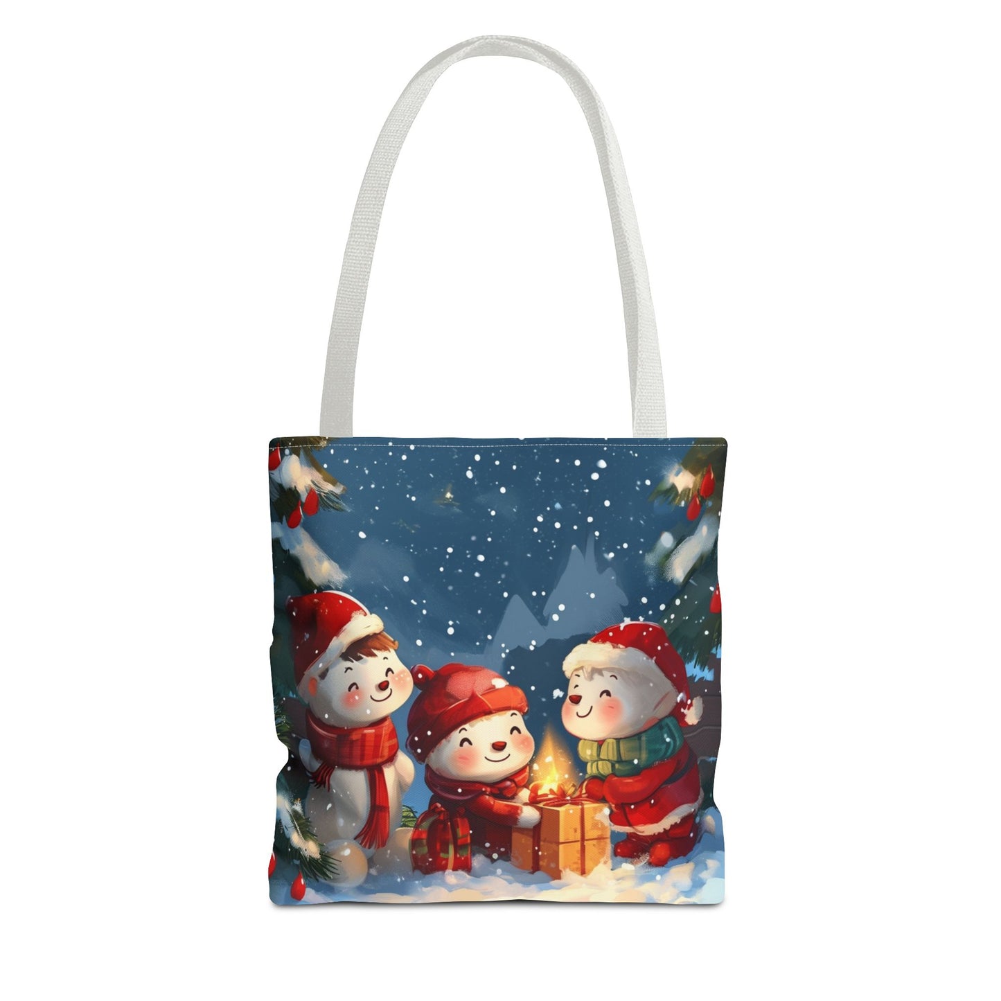 Snowman Family Tote Bag (AOP)
