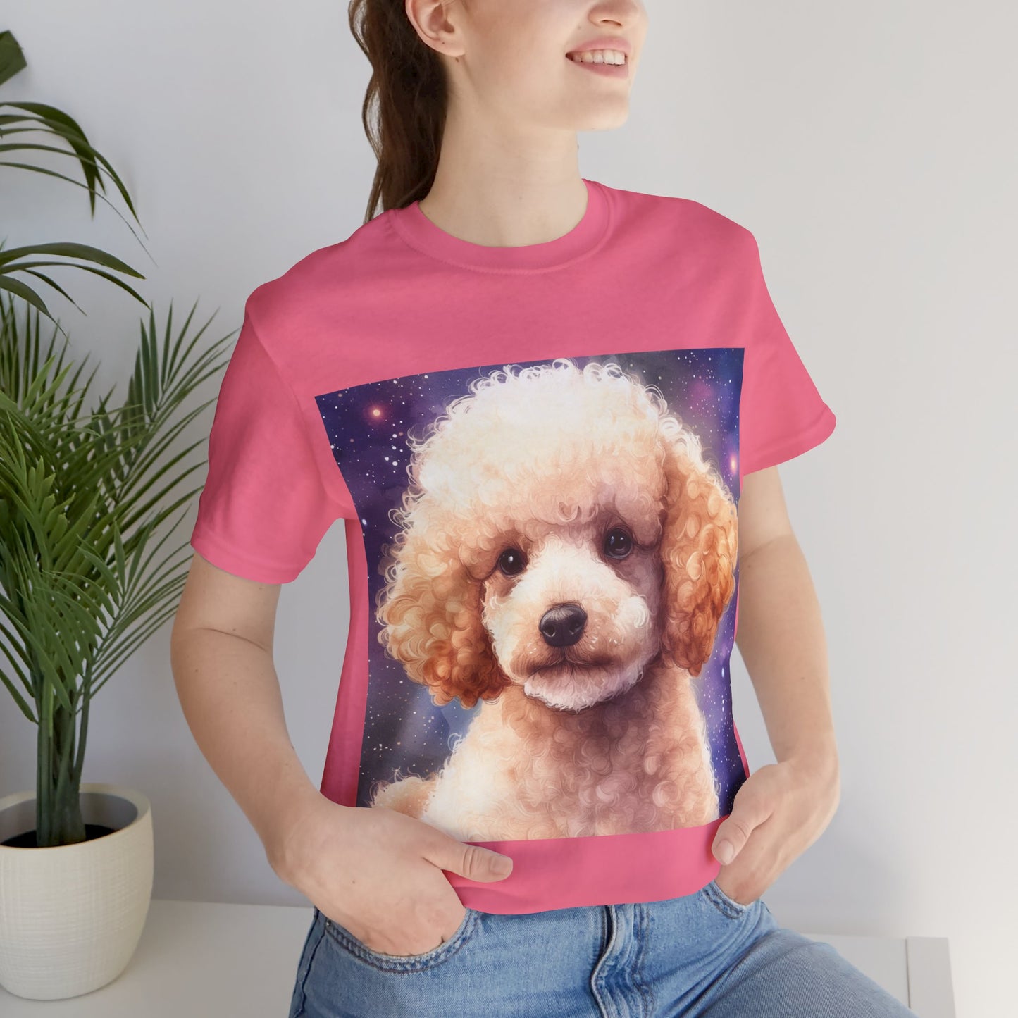 Fluffy Poodle Unisex Jersey Short Sleeve Tee