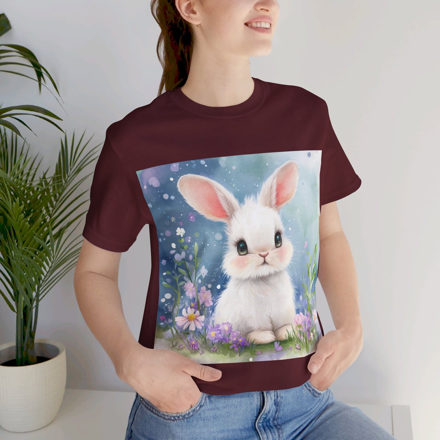 Adorable Bunny Unisex Jersey Short Sleeve Tee